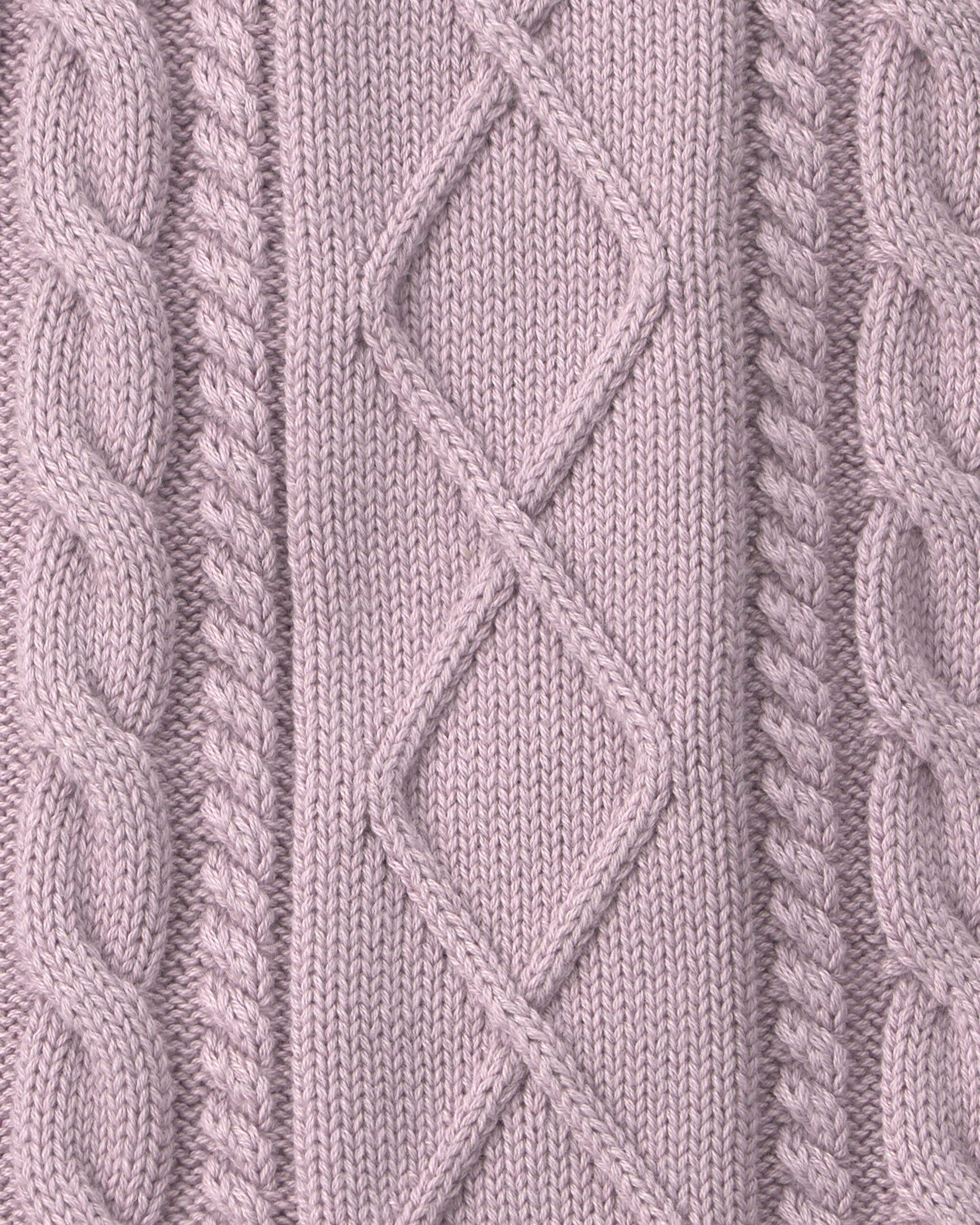 Baby Girl Organic Cotton Cable Knit Overalls