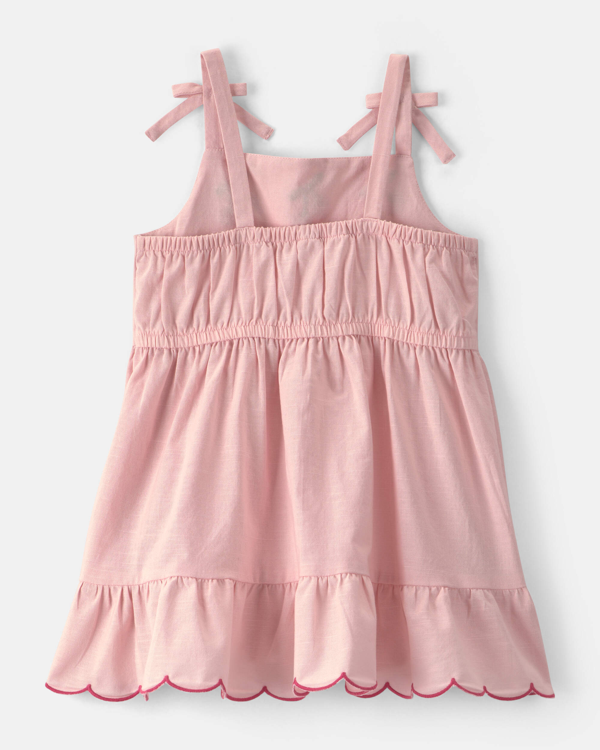 Toddler Girl Cherry Sleeveless Dress - Pink