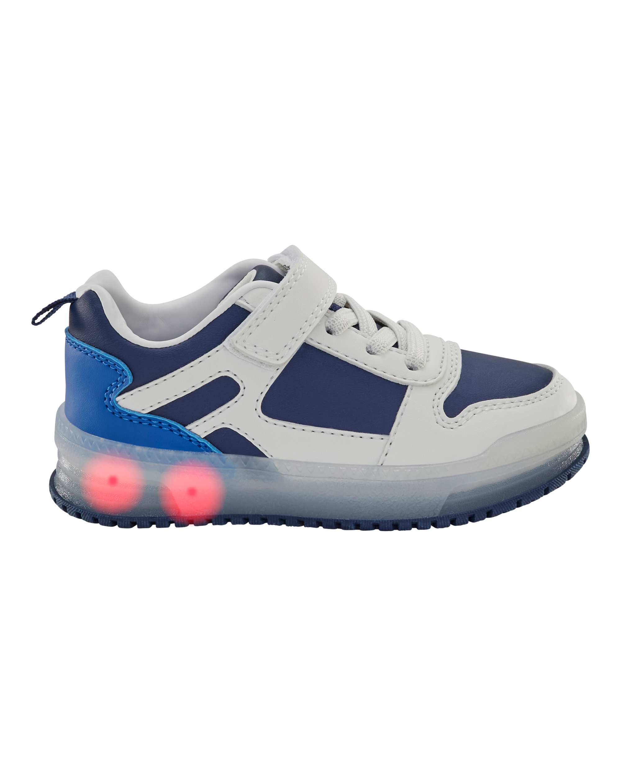 Toddler Light-Up Casual Sneakers - White/Navy