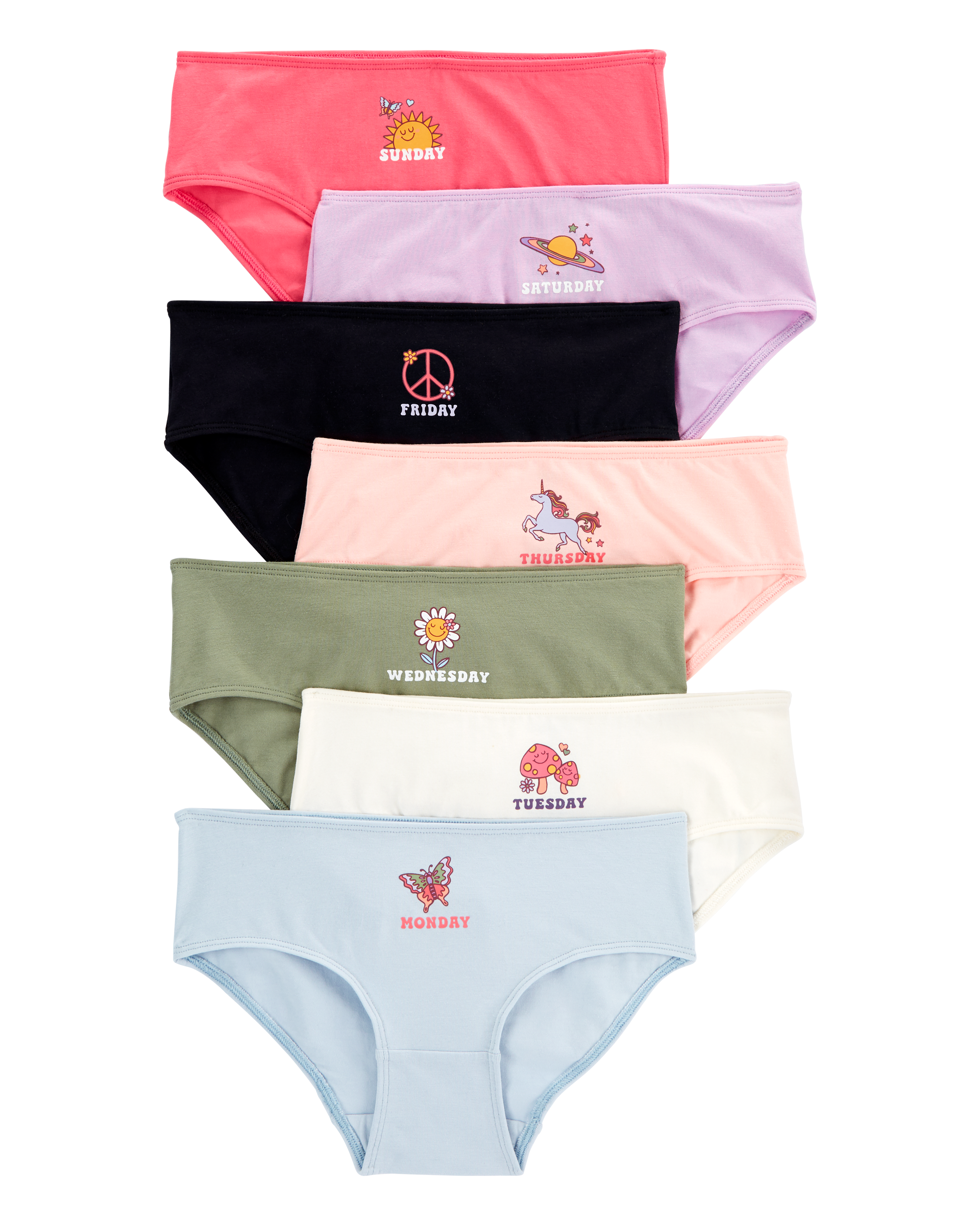 Kid 7-Pack Stretch Cotton Undies
