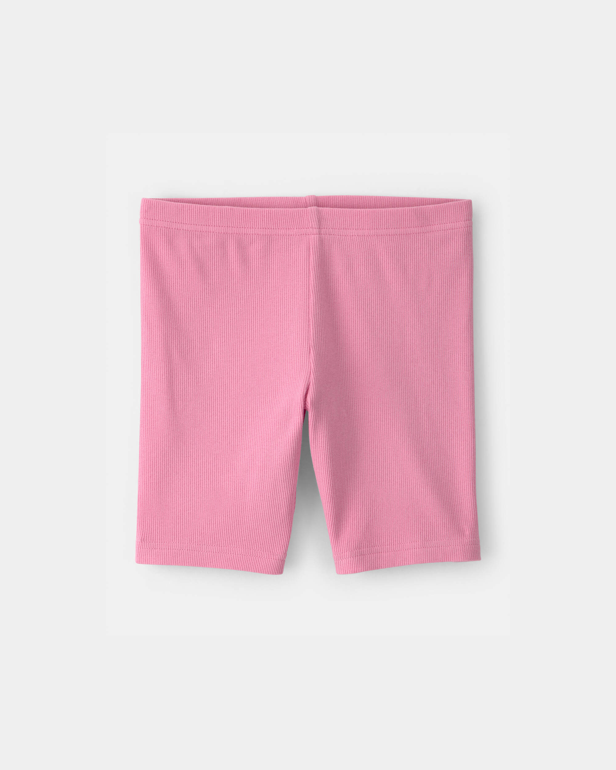 Girls Solid Bike Shorts - Pink