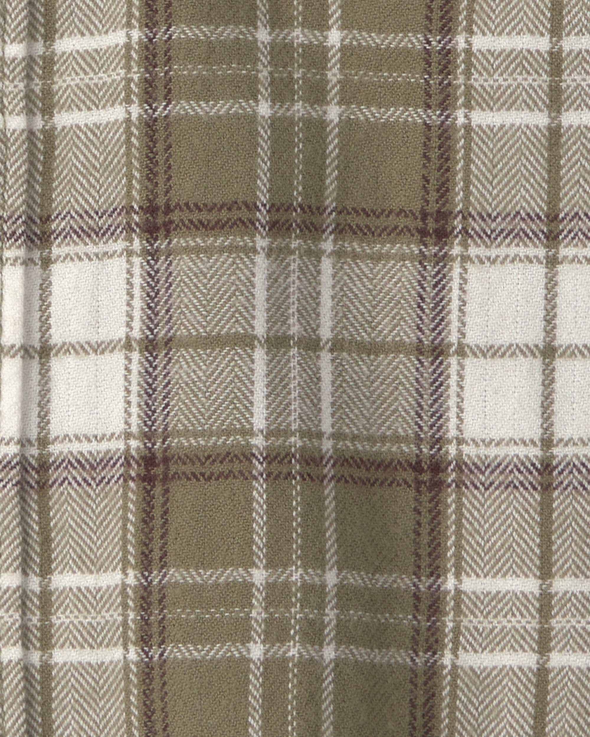 Baby Boy Organic Cotton Flannel Button-Down Shirt