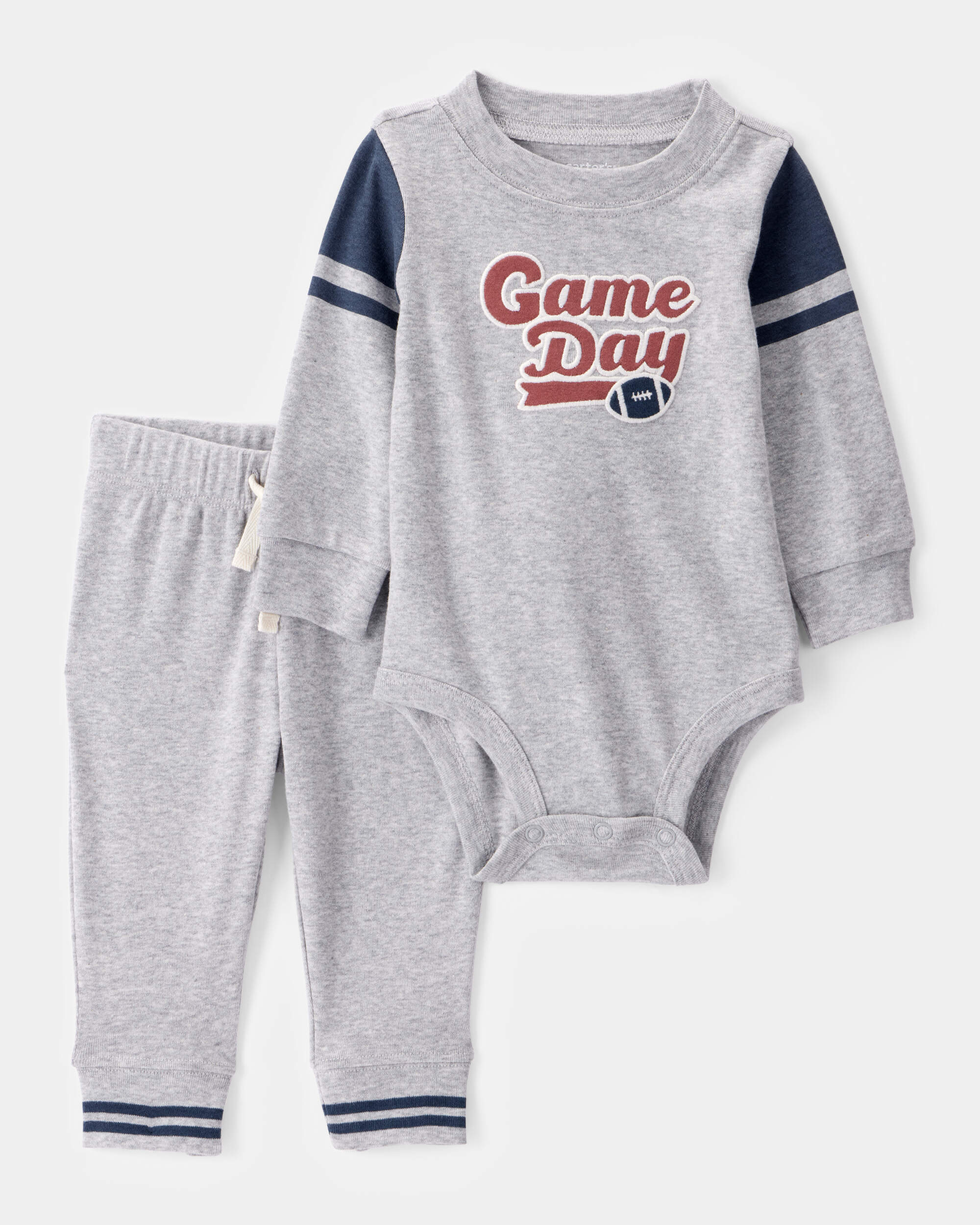 Baby 2-Piece Game Day Long-Sleeve Bodysuit Pant Set