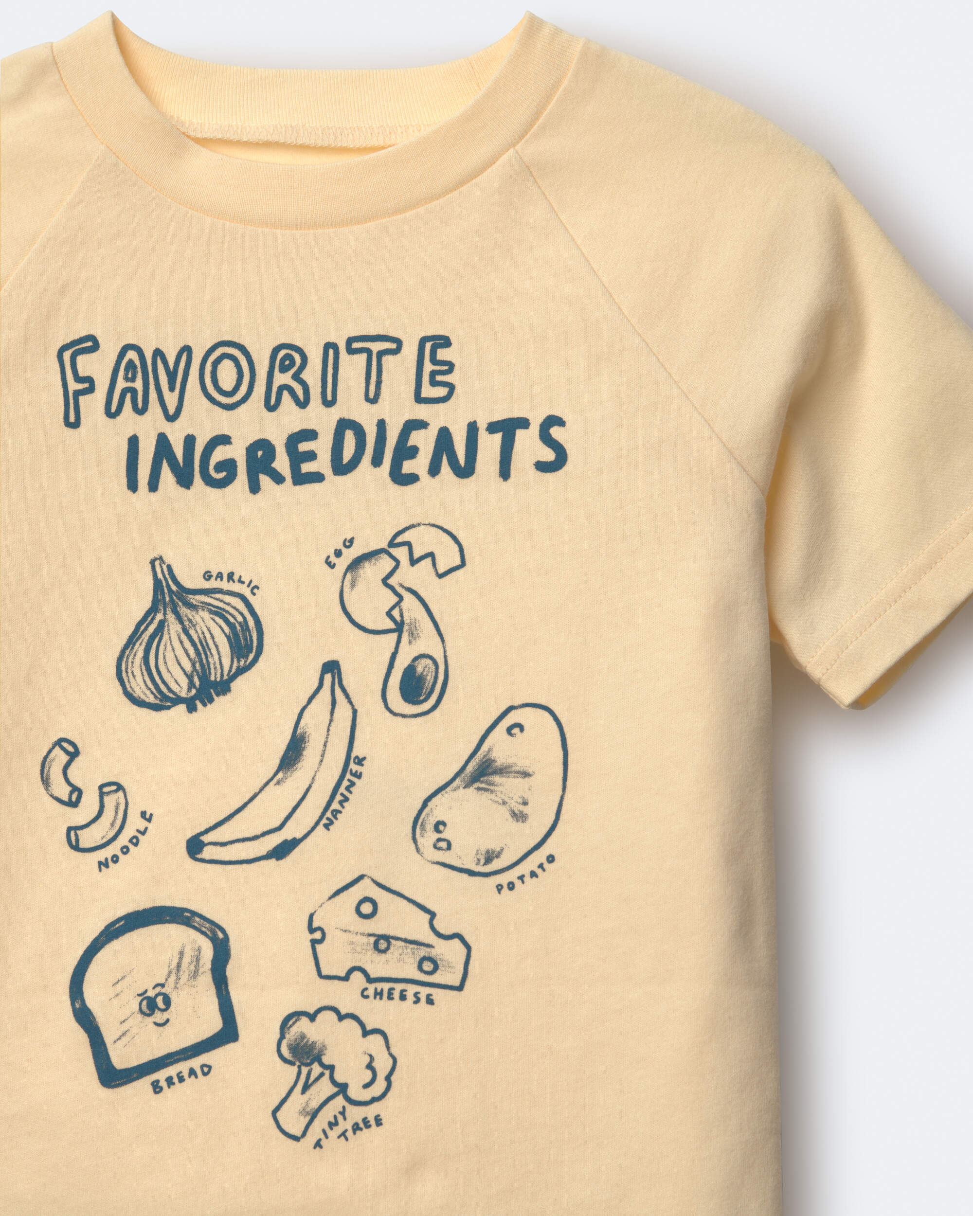 Toddler Favorite Ingredients' Relaxed Graphic Tee - Yellow