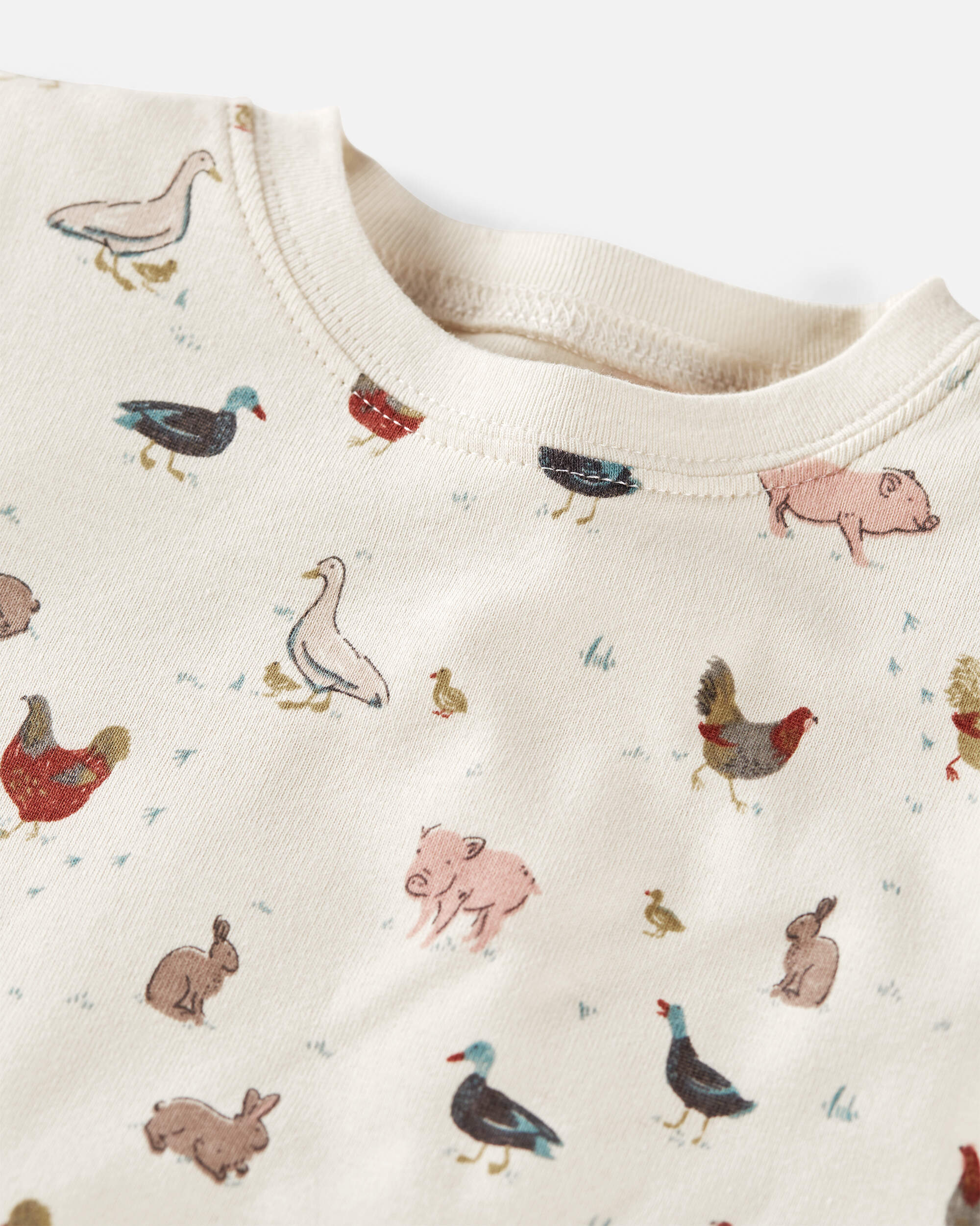 Toddler Organic Cotton Pajamas Farm Friends