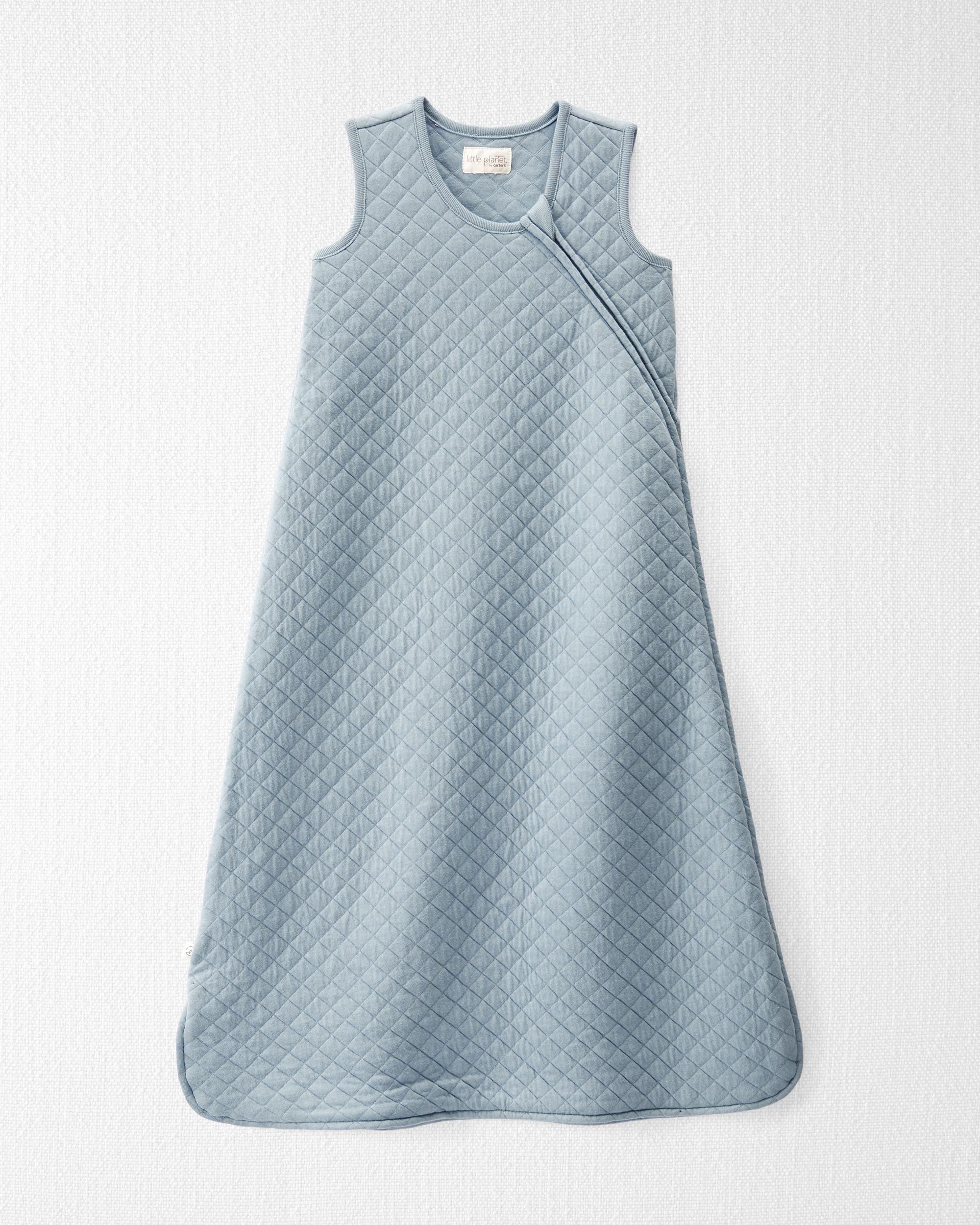 Baby Double Knit Zip Wearable Blanket Blue Creek