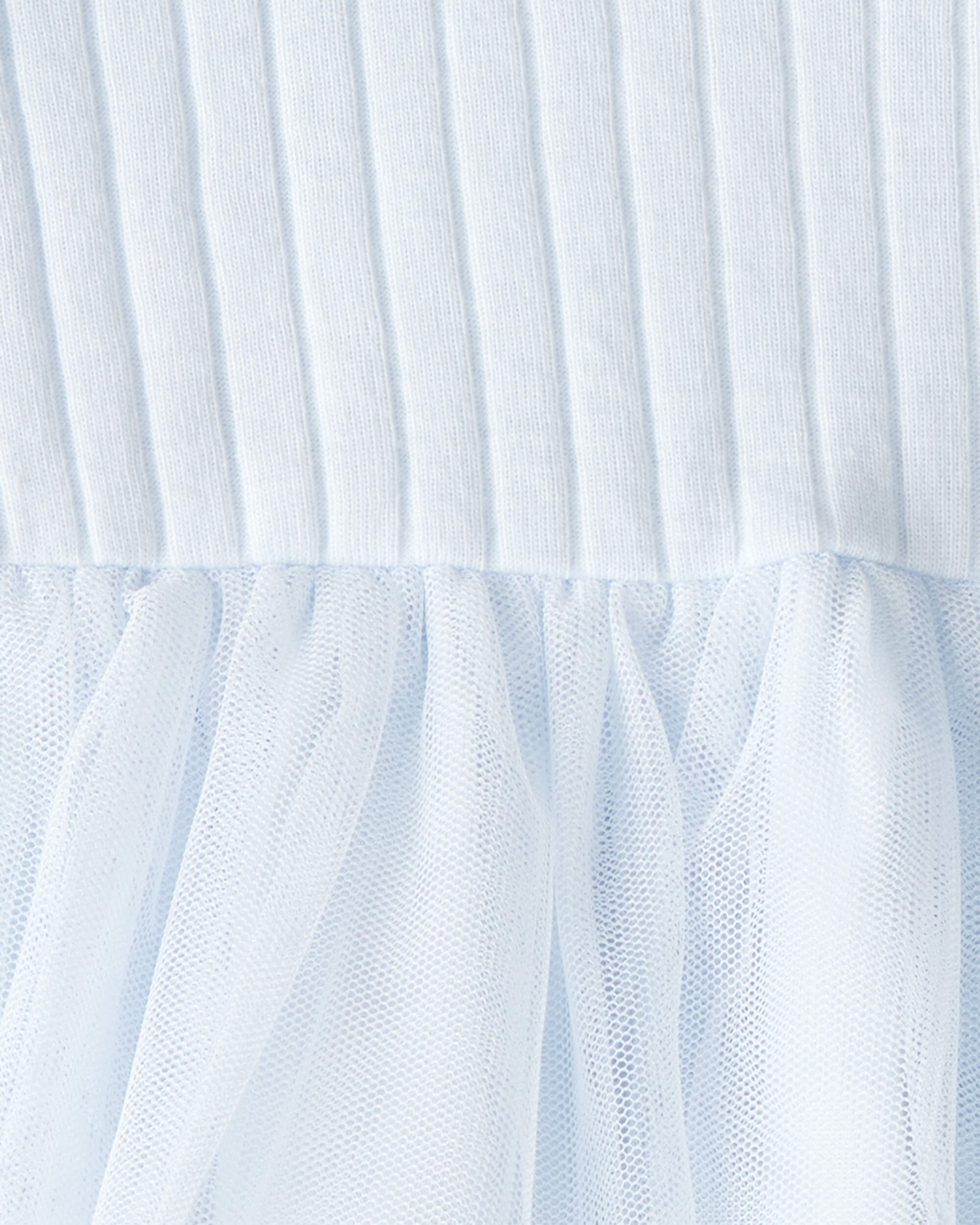 Baby Girl Tulle Long-Sleeve Dress - Blue