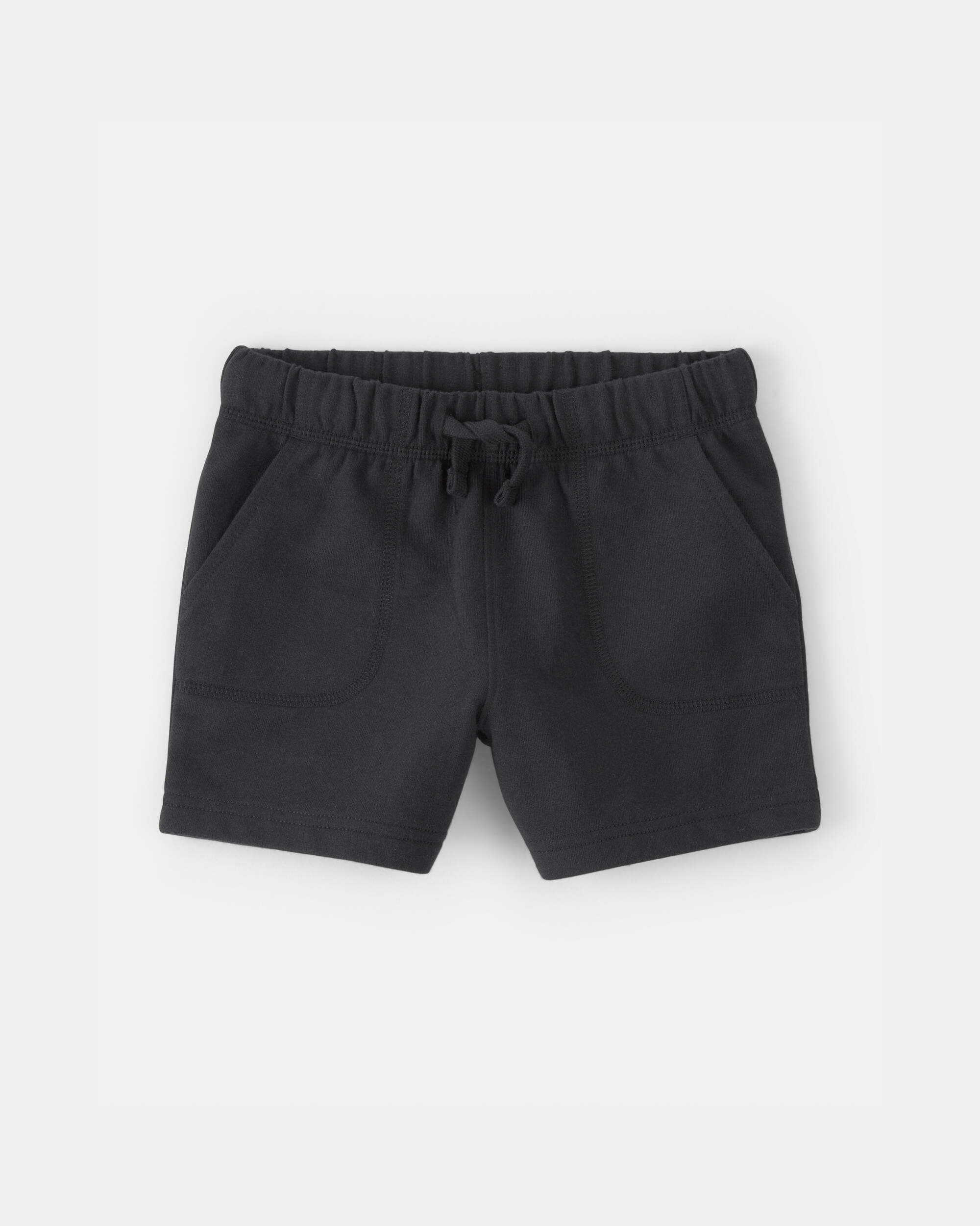 Toddler Boy French Terry Shorts - Black