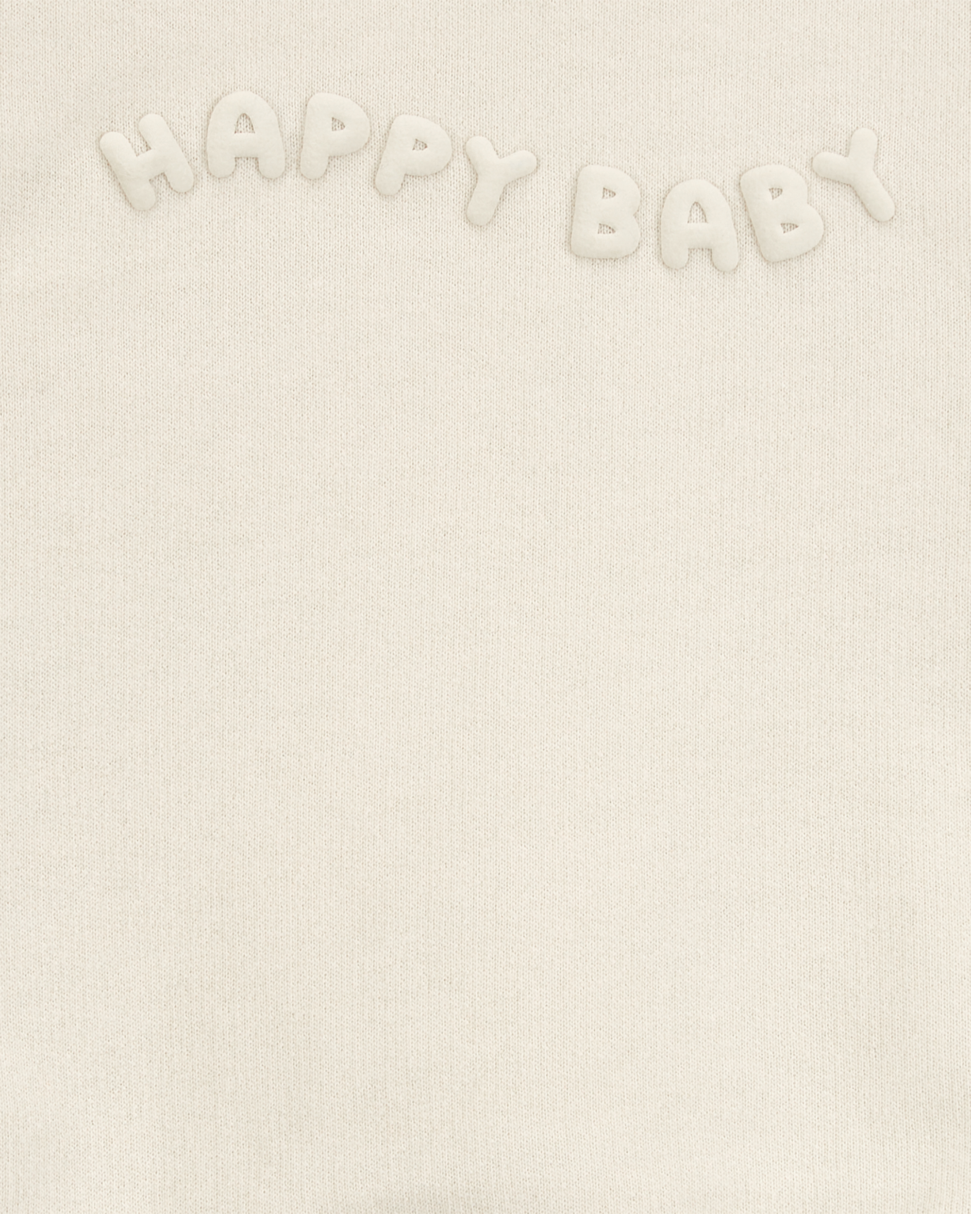 Baby Glitter Fleece Sweatshirt- Ivory