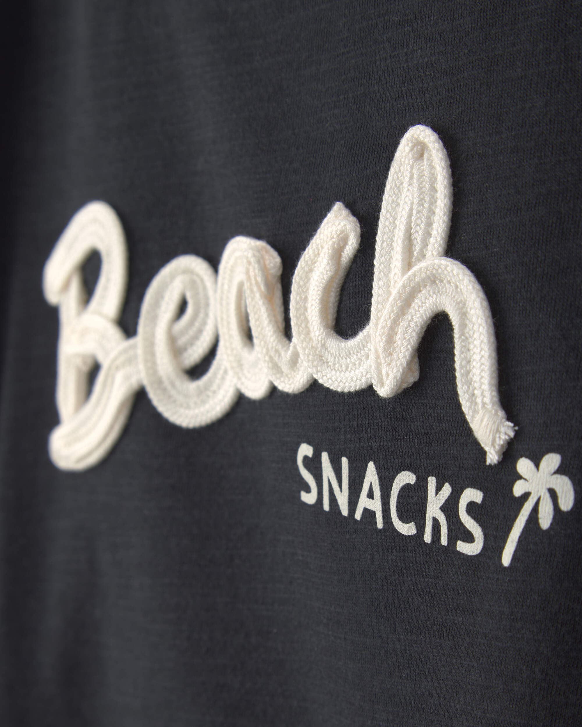 Toddler 'Beach Snacks' Graphic Tee - Black