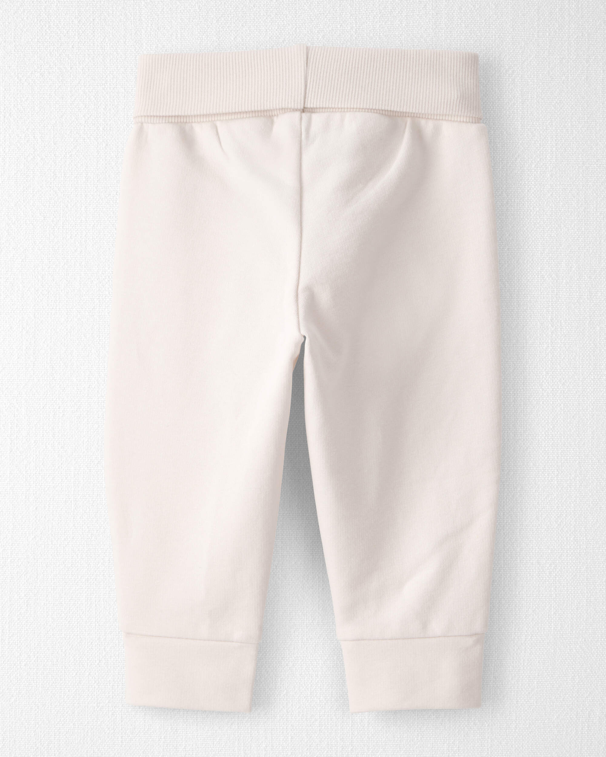 Baby Organic Cotton Knit Pants Cream