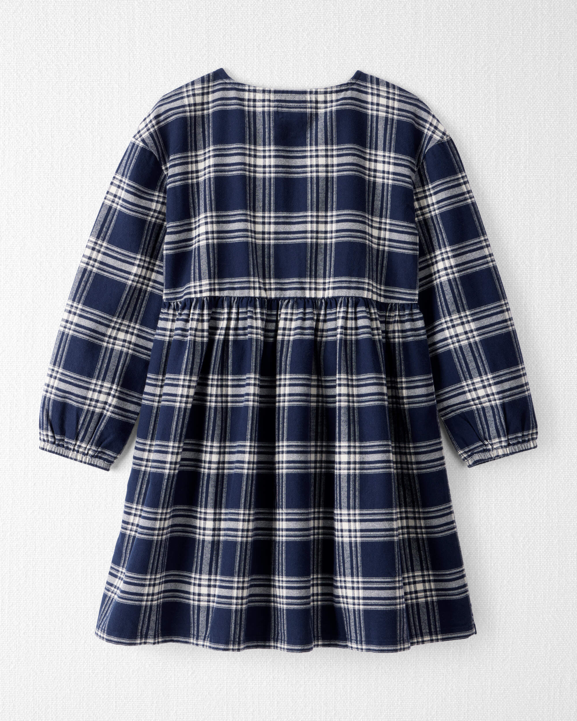 Girls Organic Cotton Flannel Dress