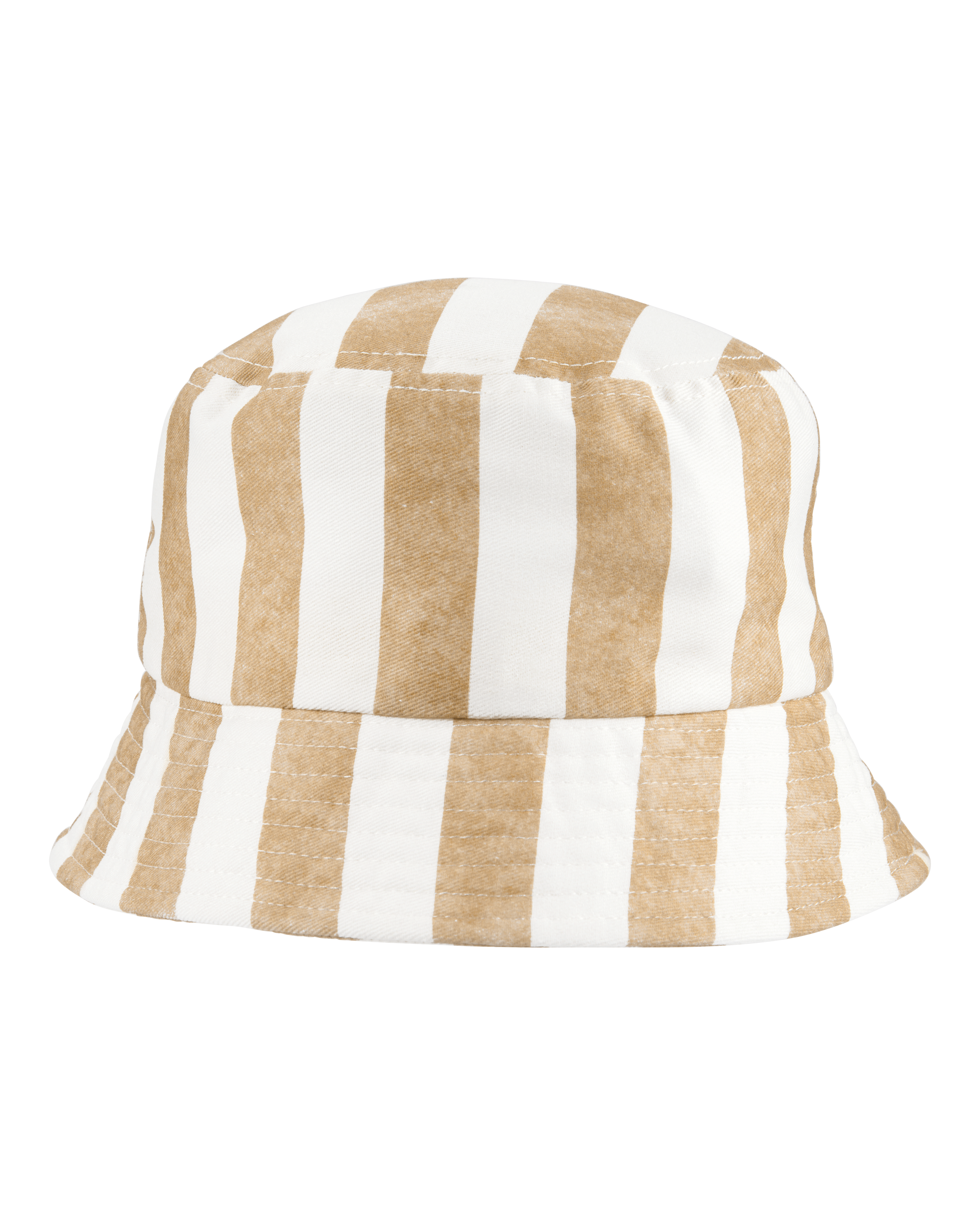 Toddler Striped Bucket Hat - Tan/Ivory