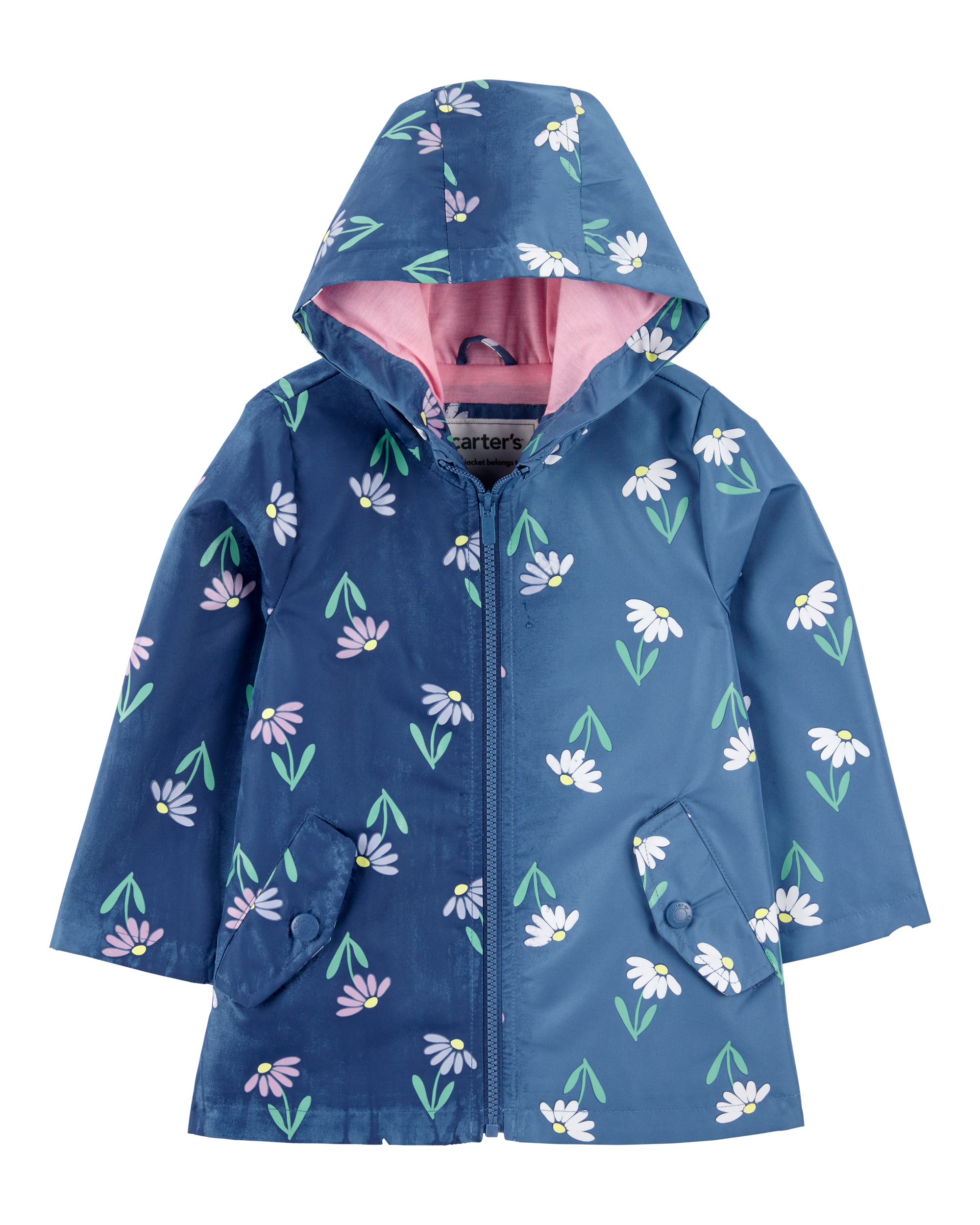 Toddler Colour Changing Rain Jacket - Navy