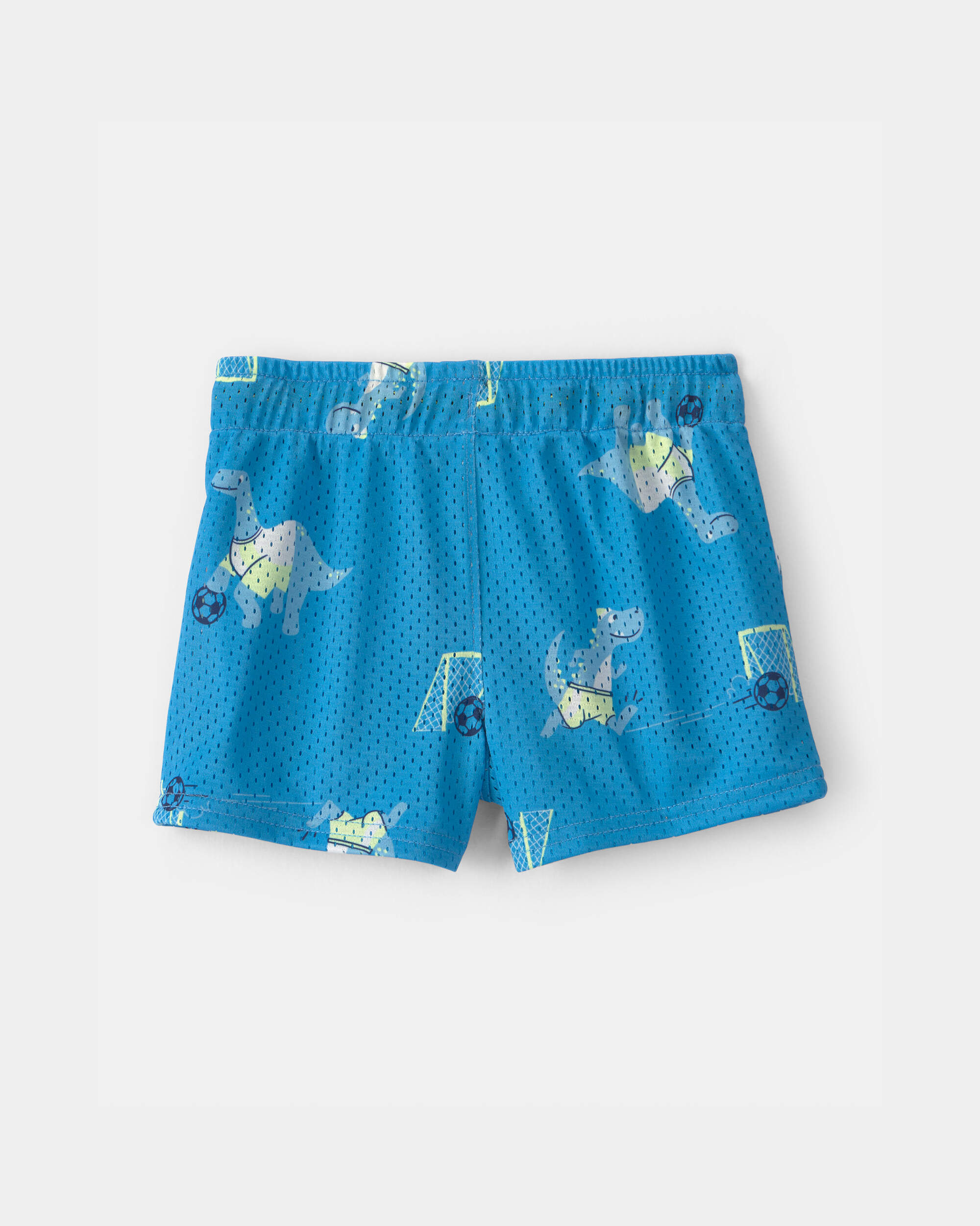 Baby Boy Dinosaur Mesh Shorts - Blue