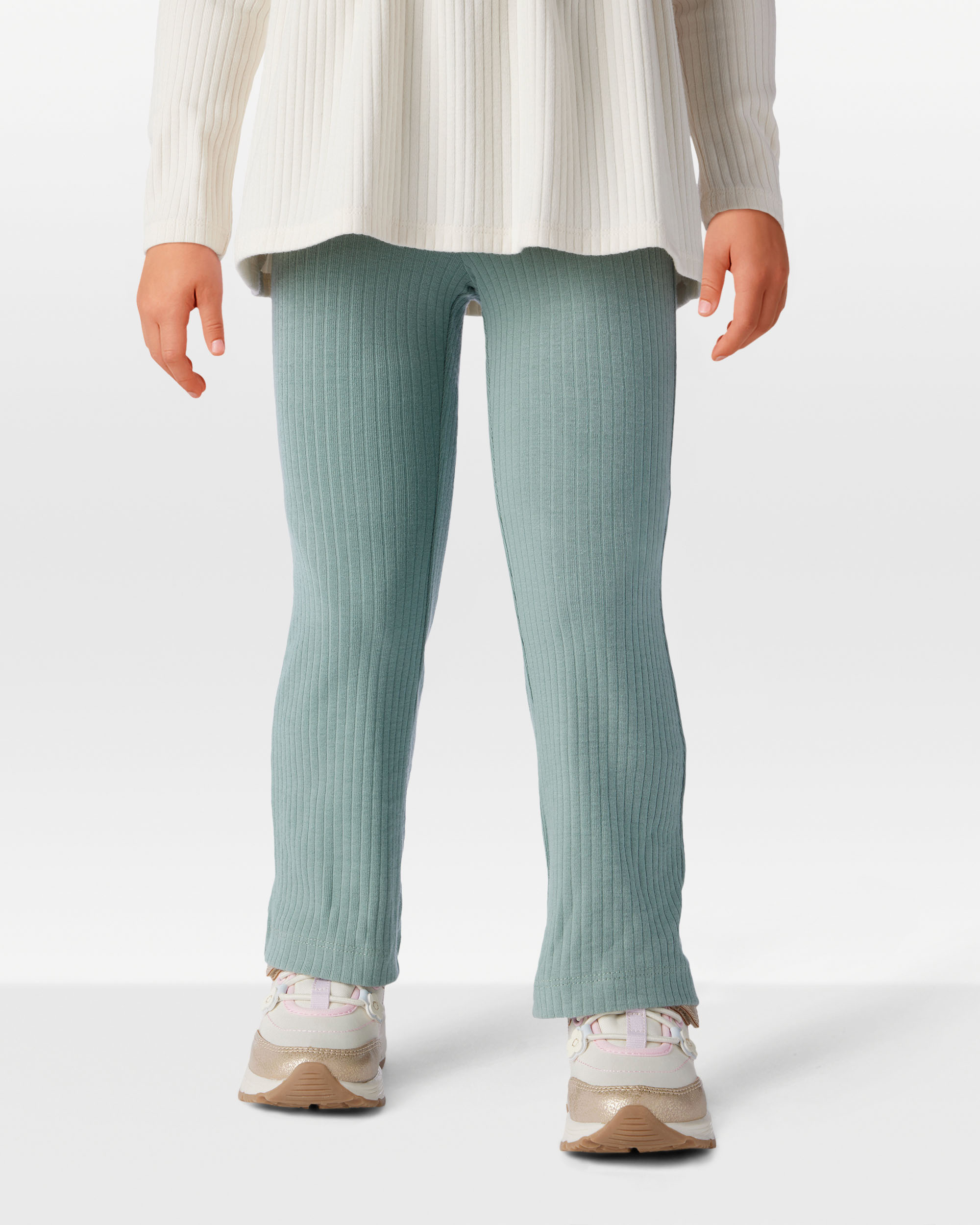 Toddler Girl Cotton Flare Active Pants - Green