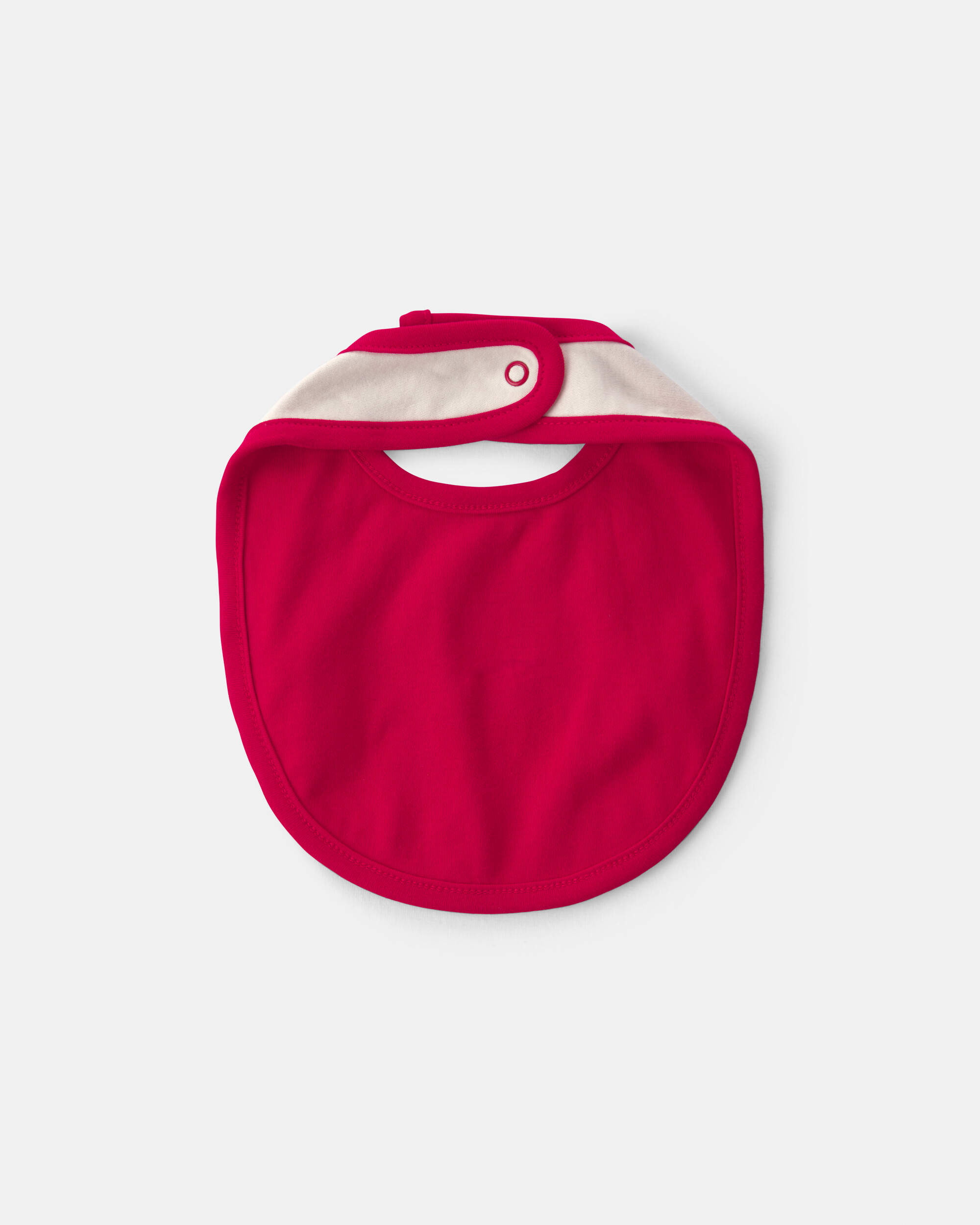 Baby 'Baby's First Christmas' Bib - Red/Cream
