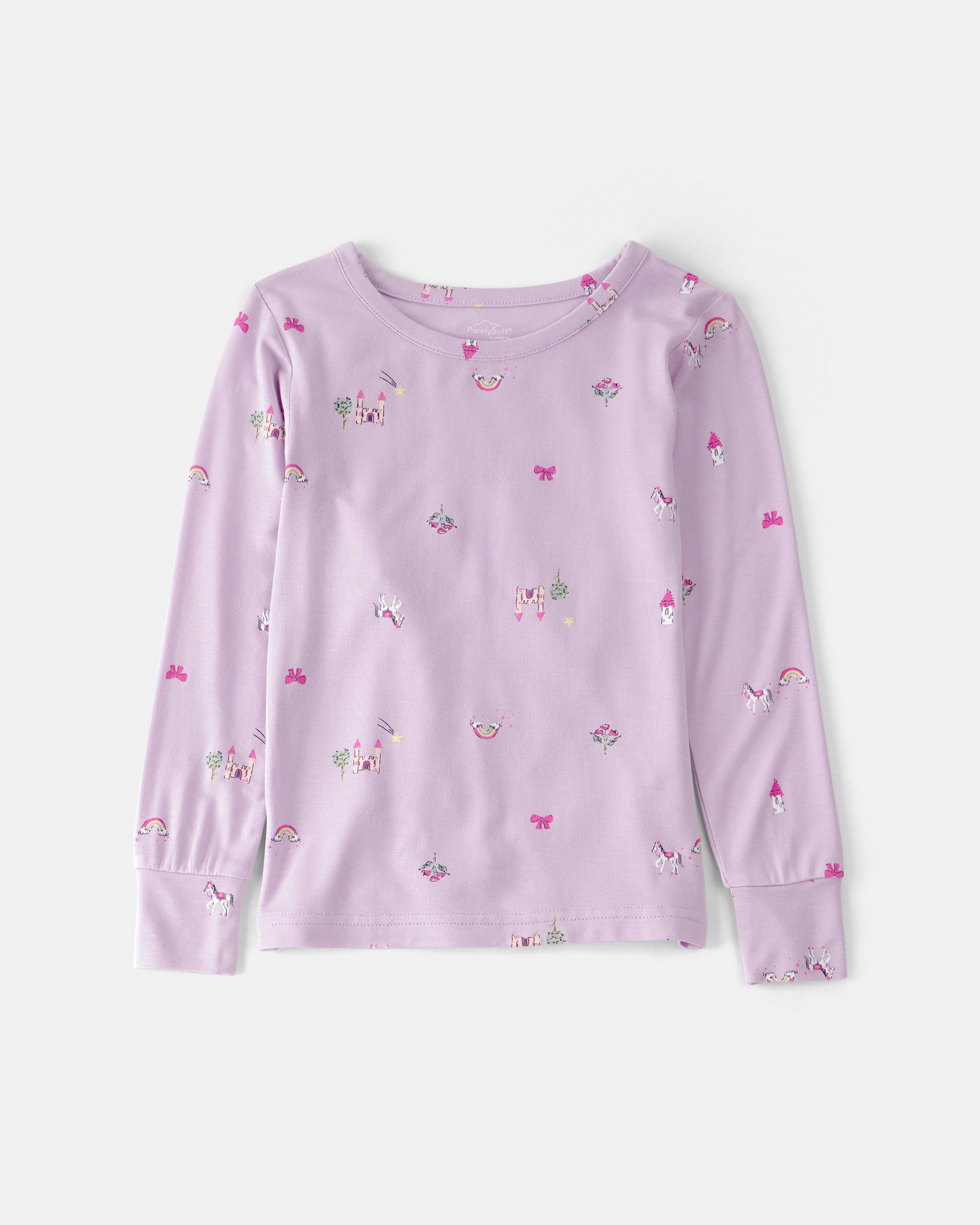 Toddler Girl Fairytale PurelySoft 2-Piece Pyjama Set - Purple