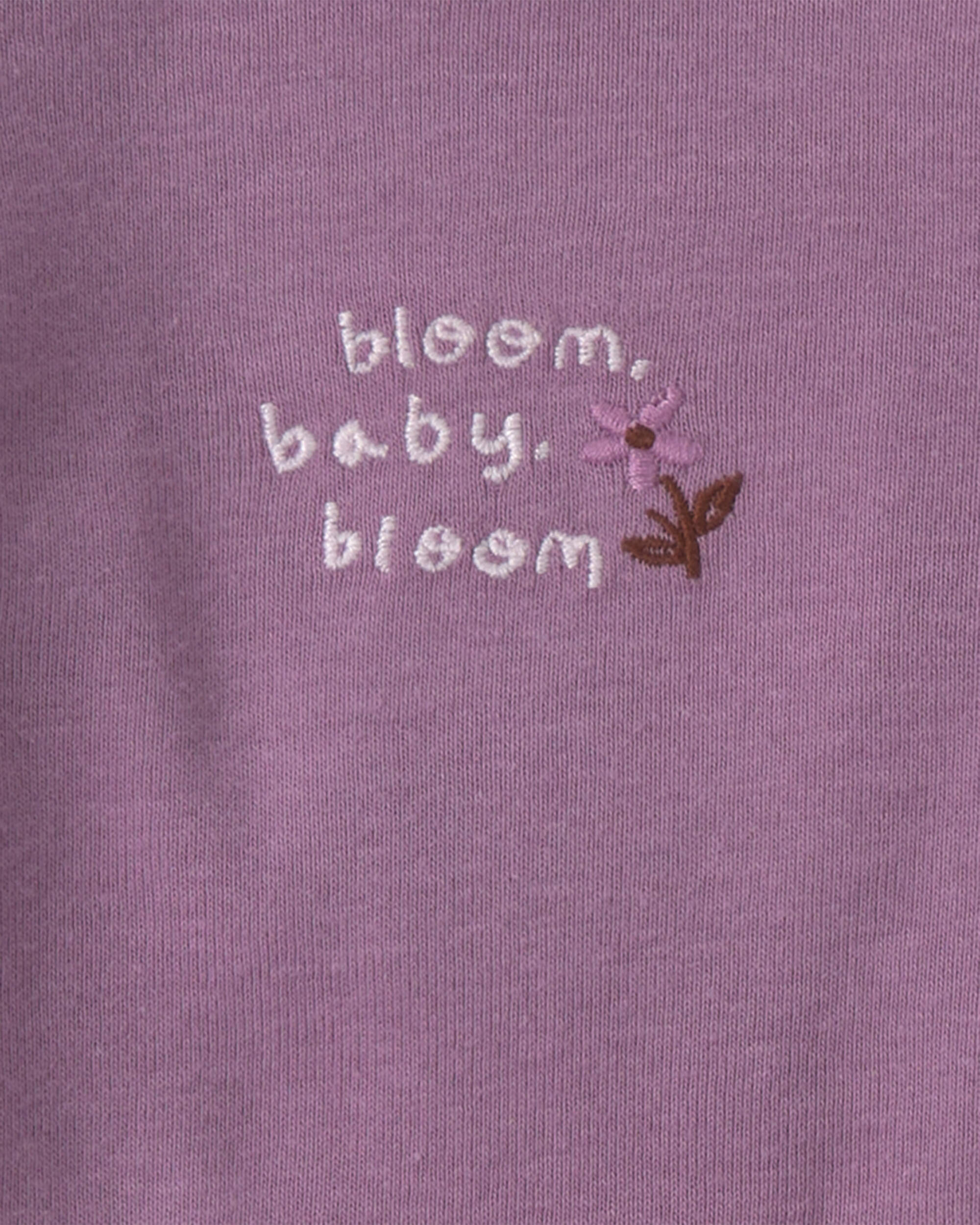 Baby Girl 3-Piece Floral Bodysuits & Pant Set - Purple