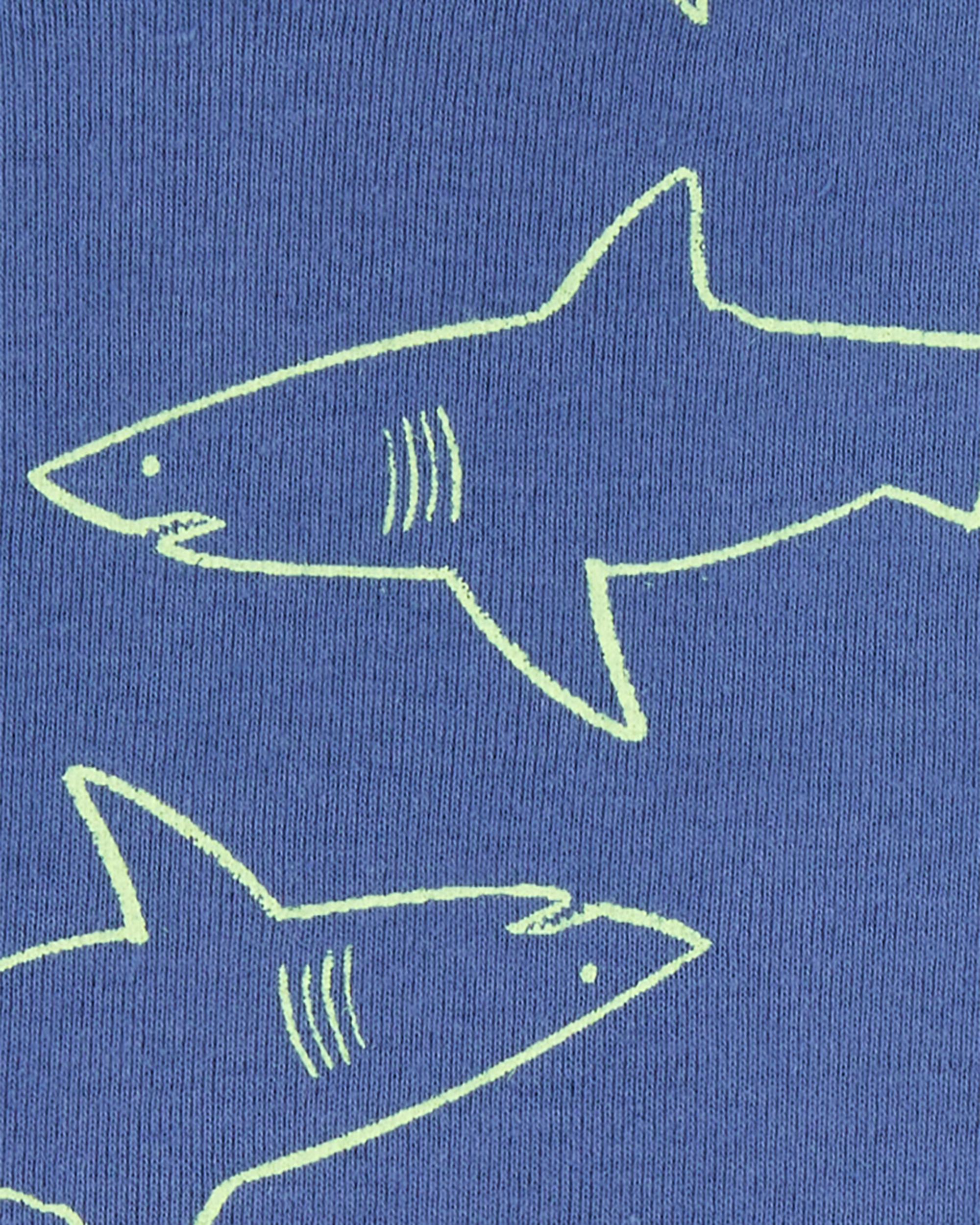 Toddler 4-Piece Shark Surfboard 100% Snug Fit Cotton Pyjamas