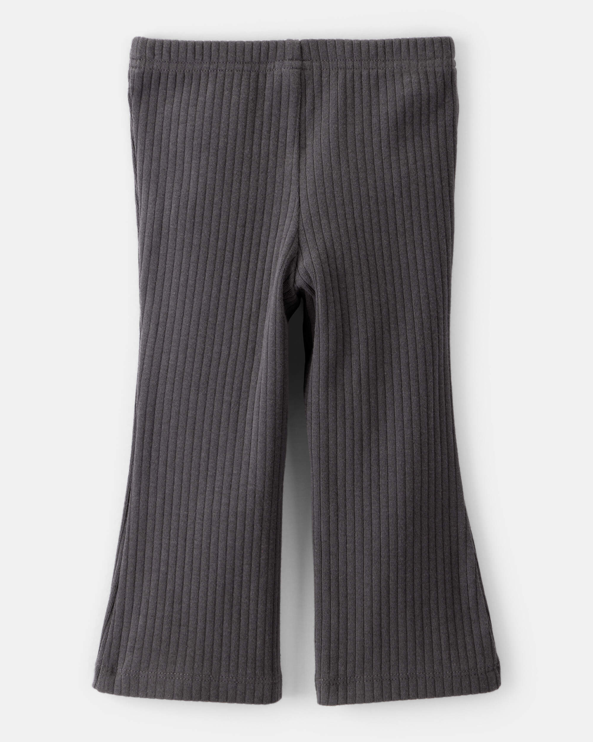 Baby Girl Cotton Flare Active Pants - Black