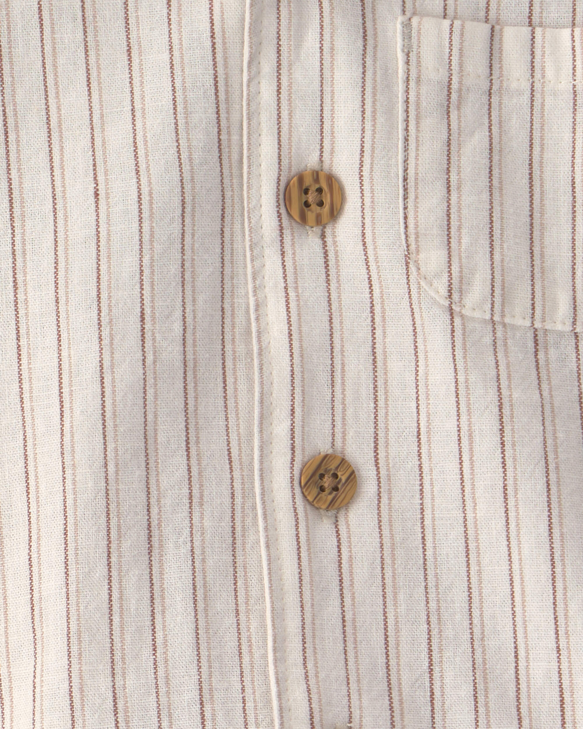 Baby Boy 2-Piece Striped Top & Short Set - Tan