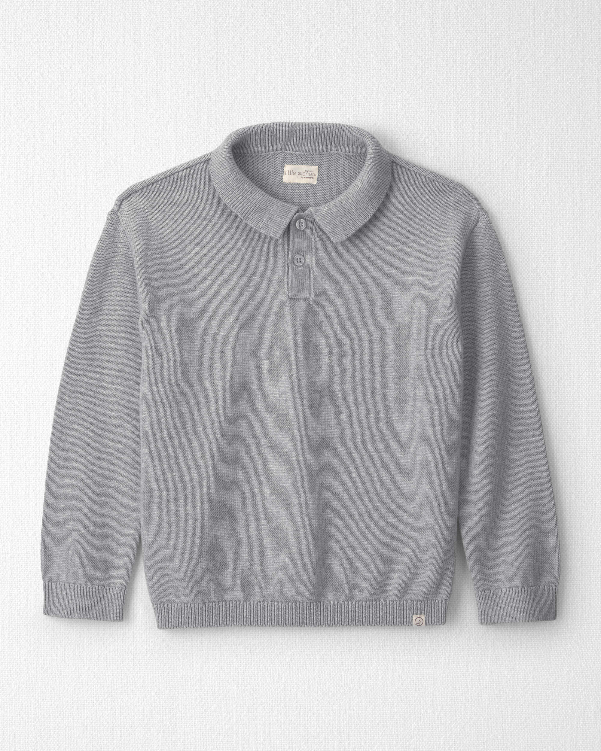 Boys Organic Cotton Sweater Knit Polo