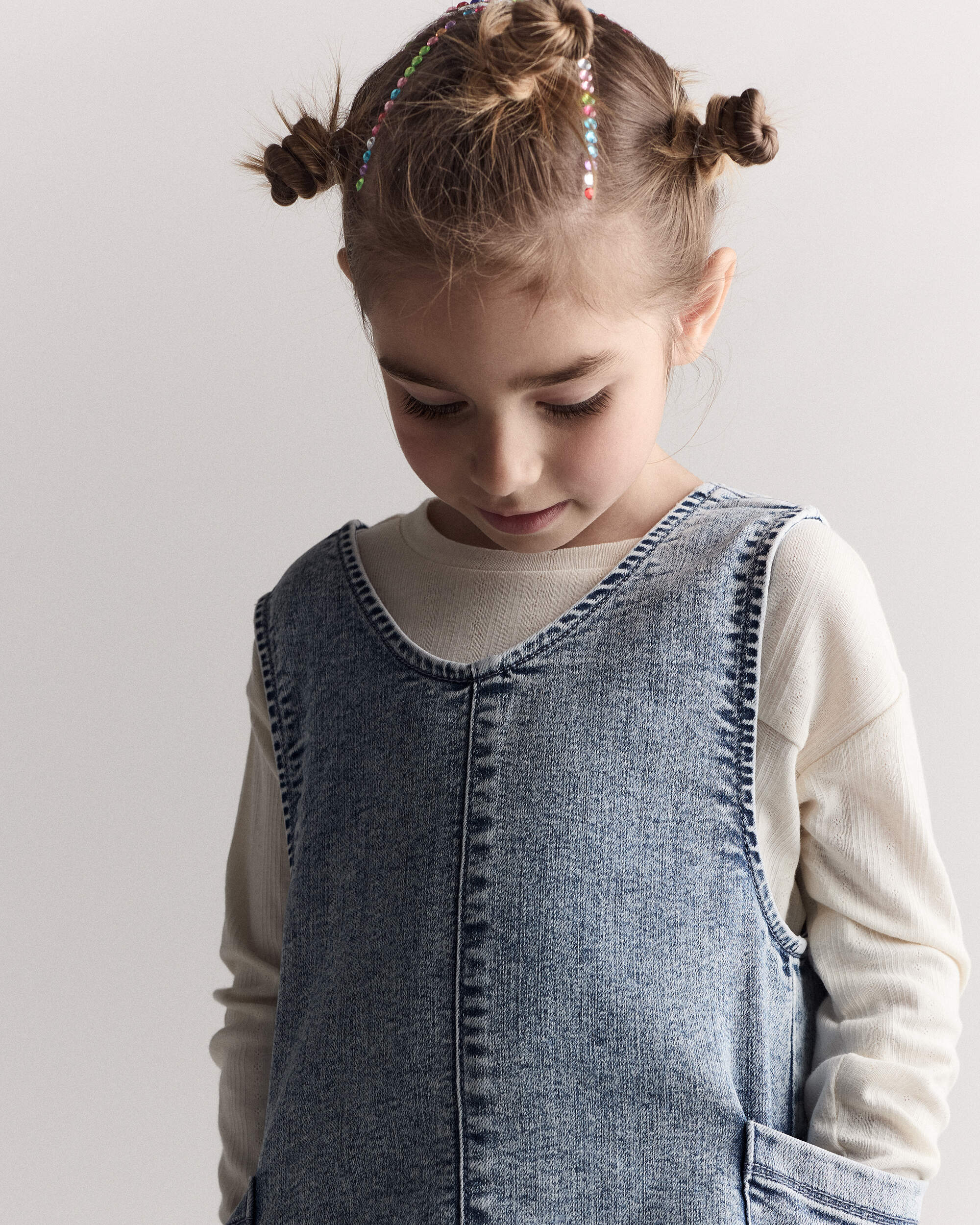 Toddler Girl Pointelle Long-Sleeve Top - Cream