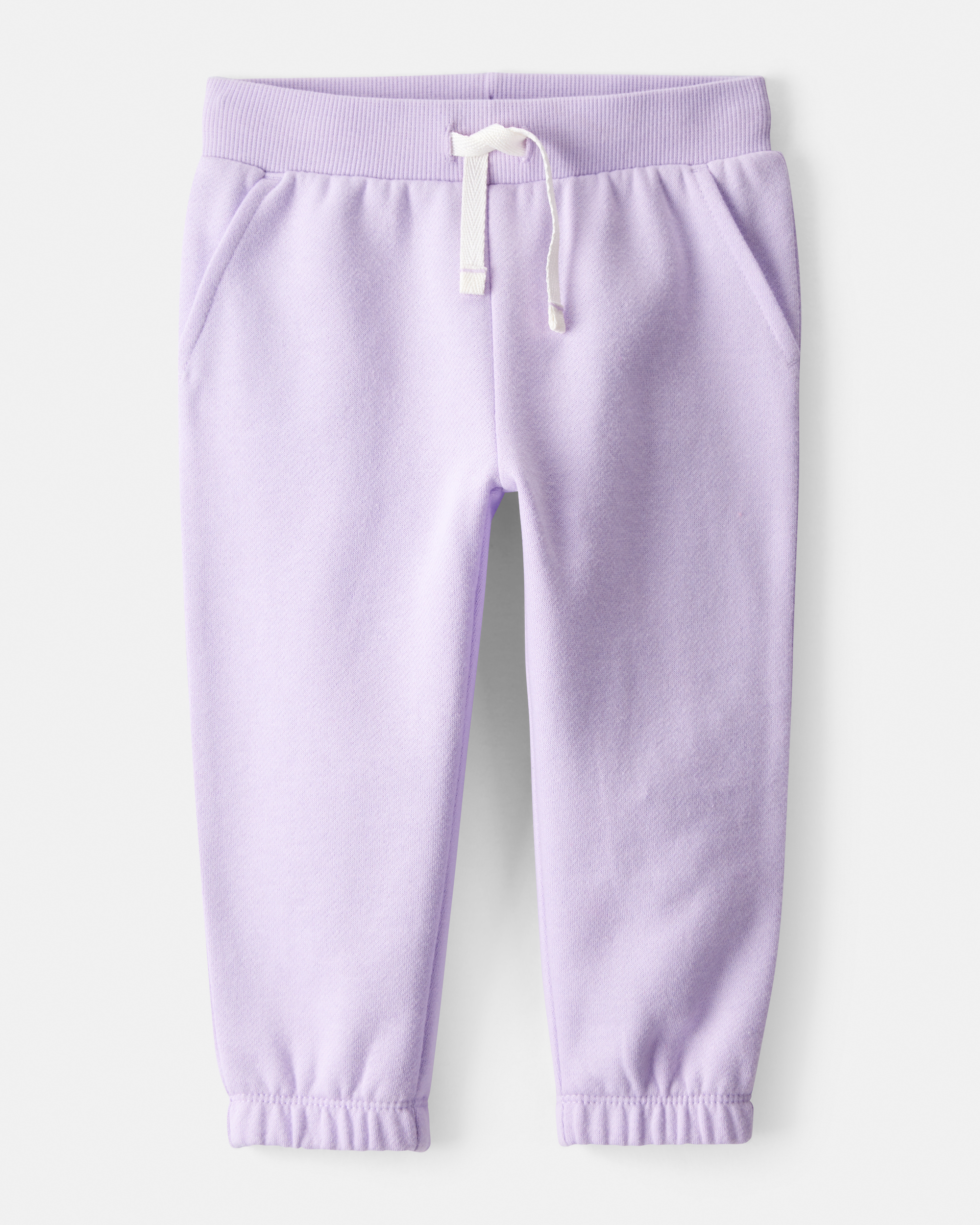Baby Girl DayDream Fleece Drawstring Joggers - Purple