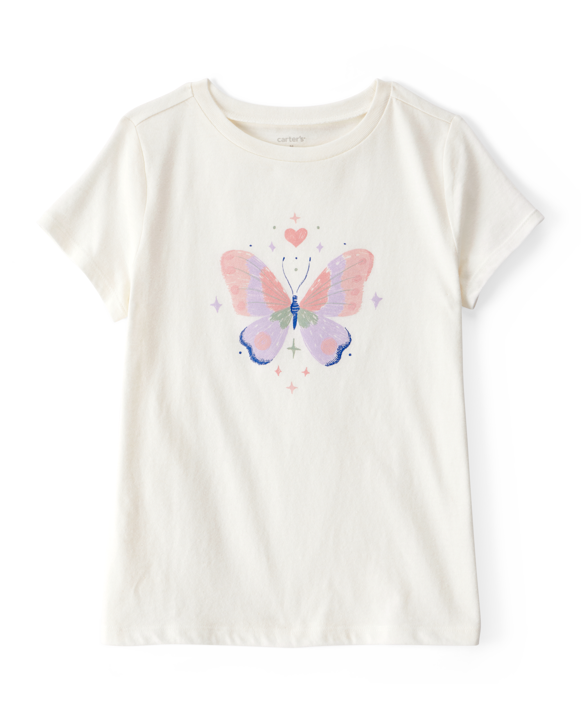 Kid Butterfly Short-Sleeve Graphic Tee - White