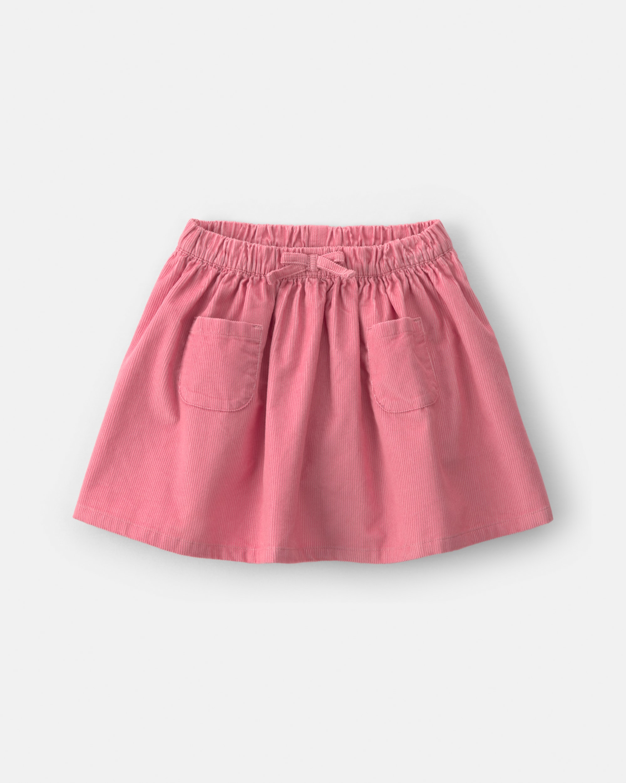 Toddler Girl Bow Corduroy Skort - Pink