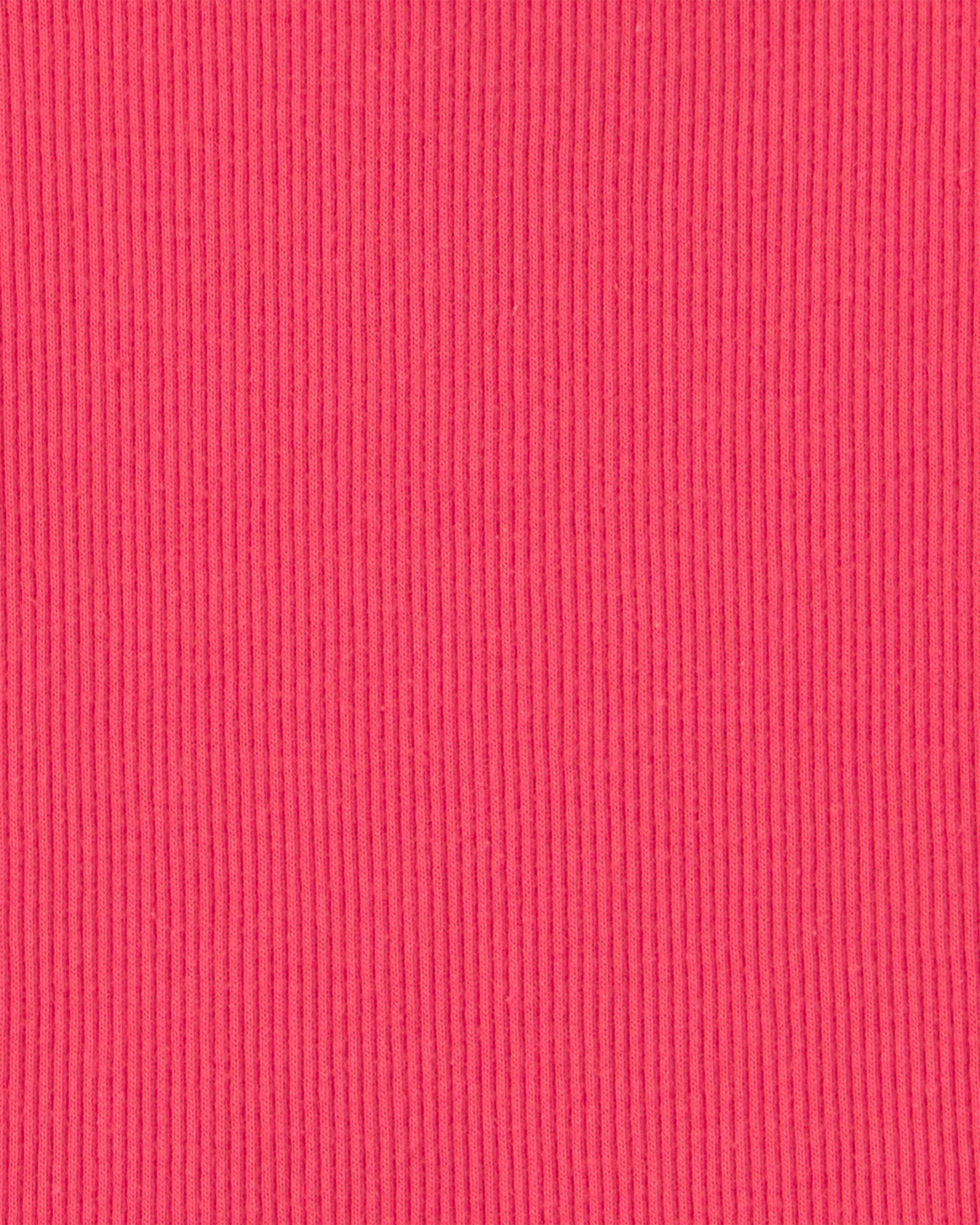 Girls Rib Tank Top - Orange