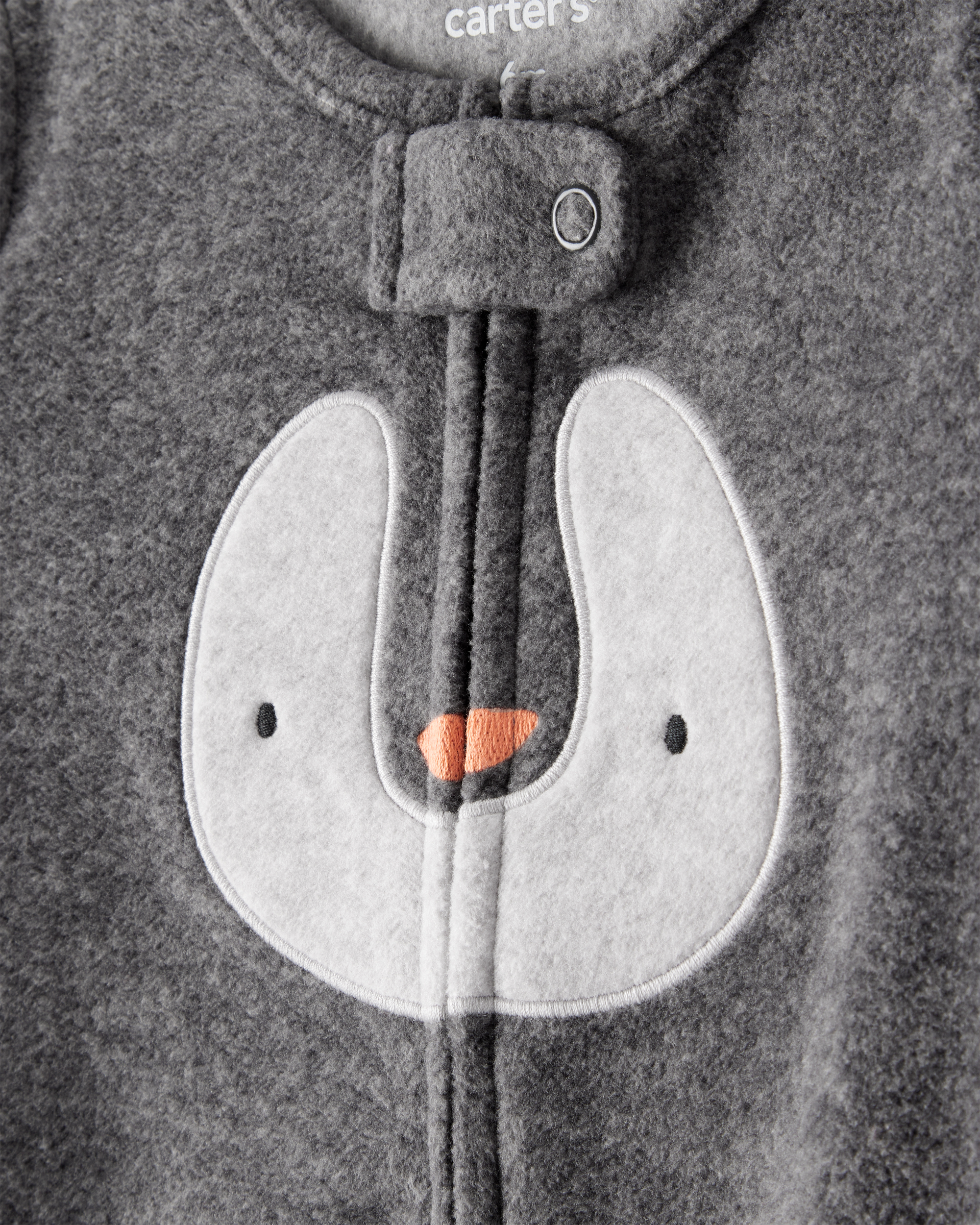Baby Penguin Loose Fit Sleeper - Grey