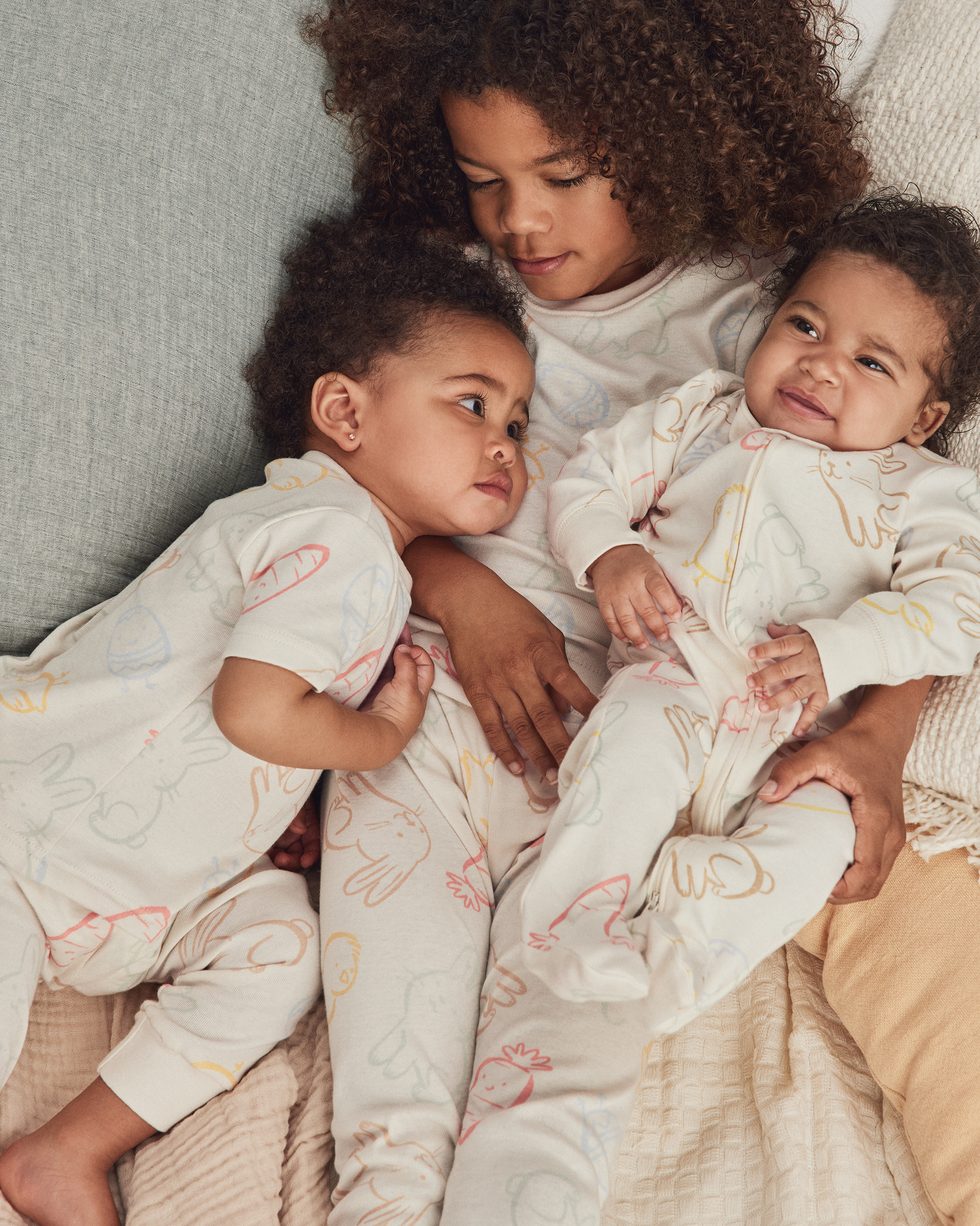 Baby Easter 100% Cotton 2-Way Zip Sleeper - Cream | Carter's