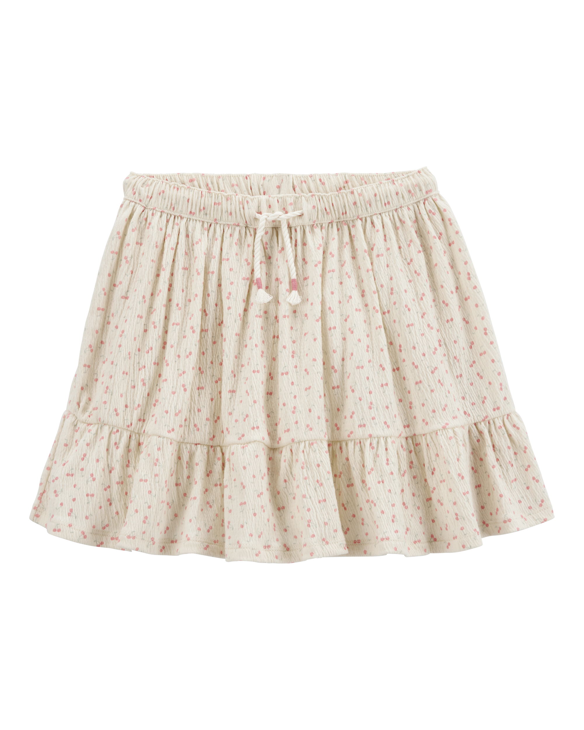 Kid Cherry Print Skort - Ivory