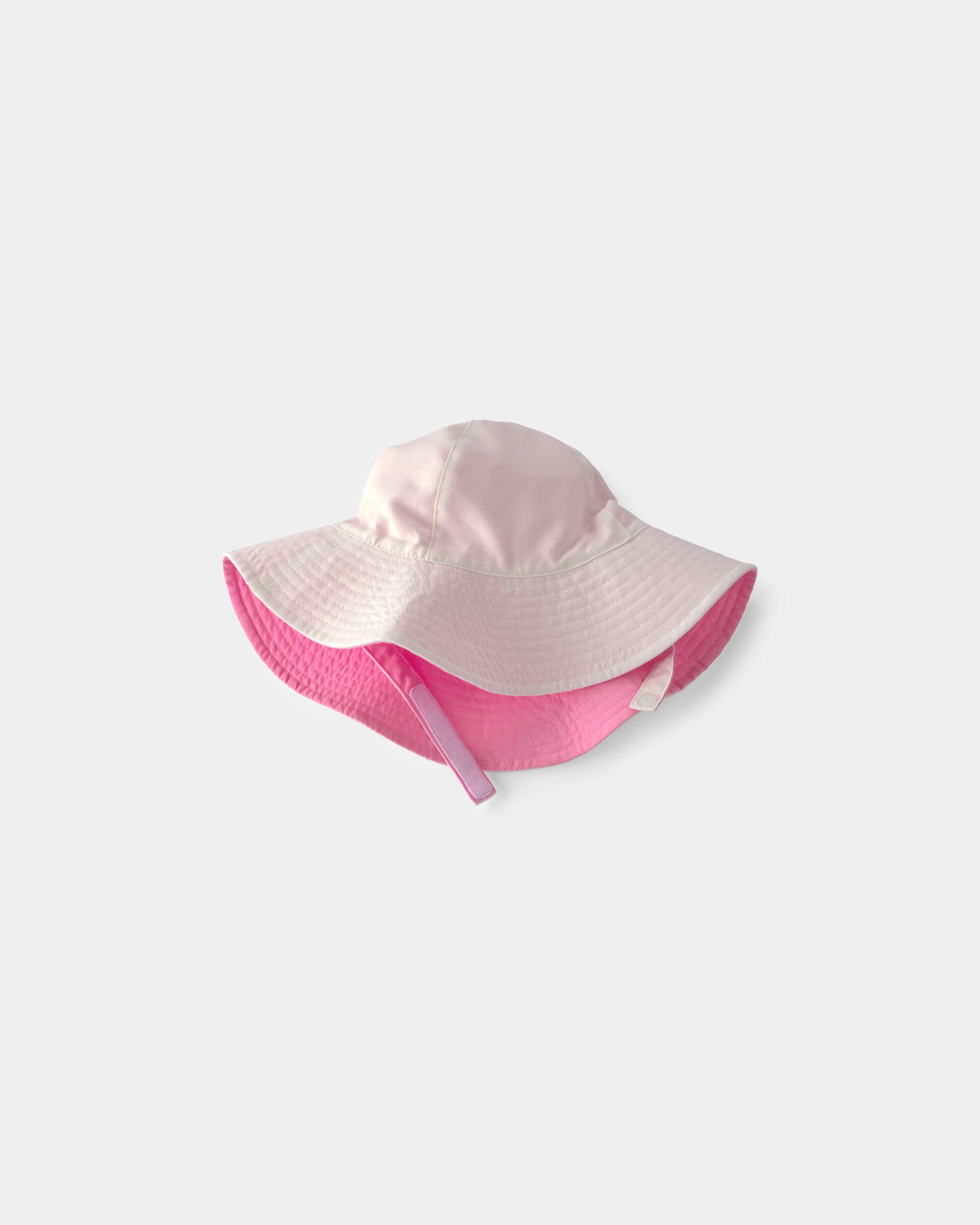 Baby Girl Reversible Swim Hat - Pink/White