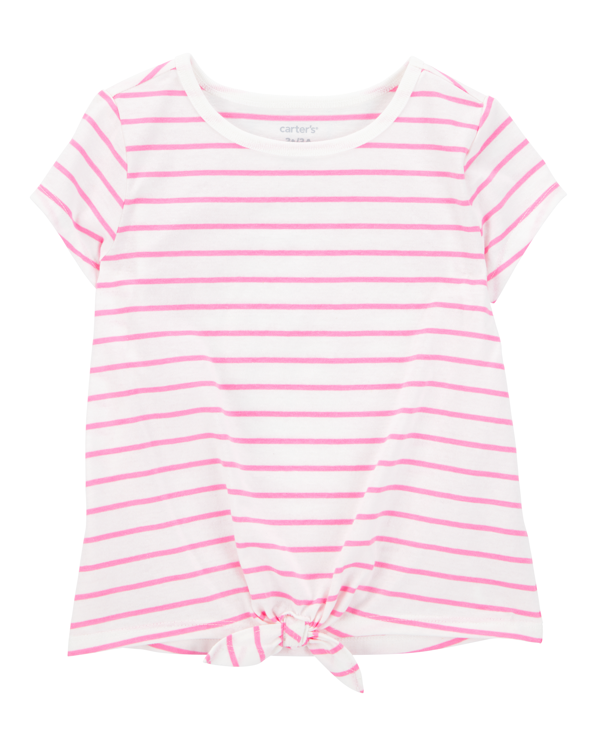 Baby Striped Short-Sleeve Tee - Pink