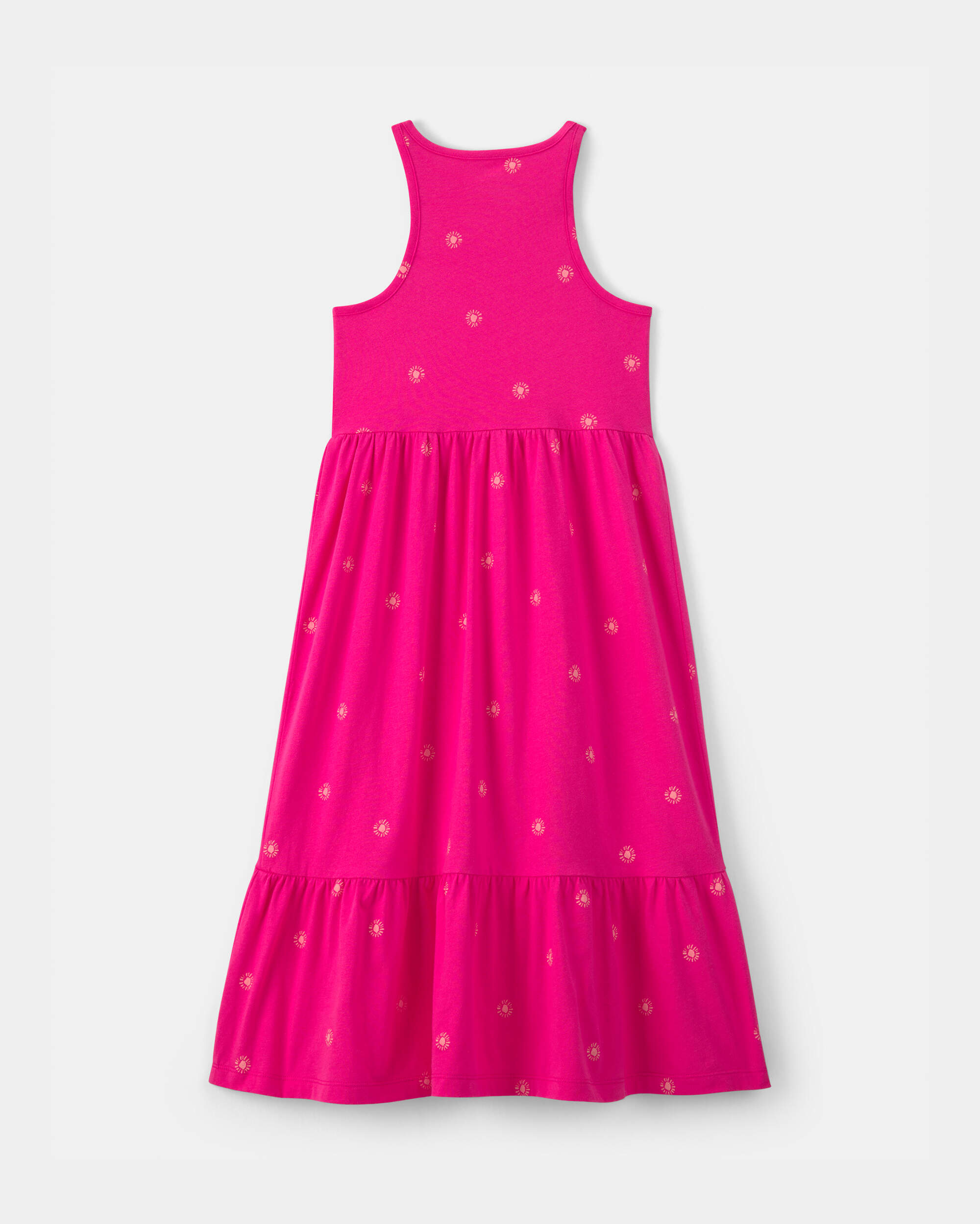 Girls Sunshine Sleeveless Maxi Dress - Pink