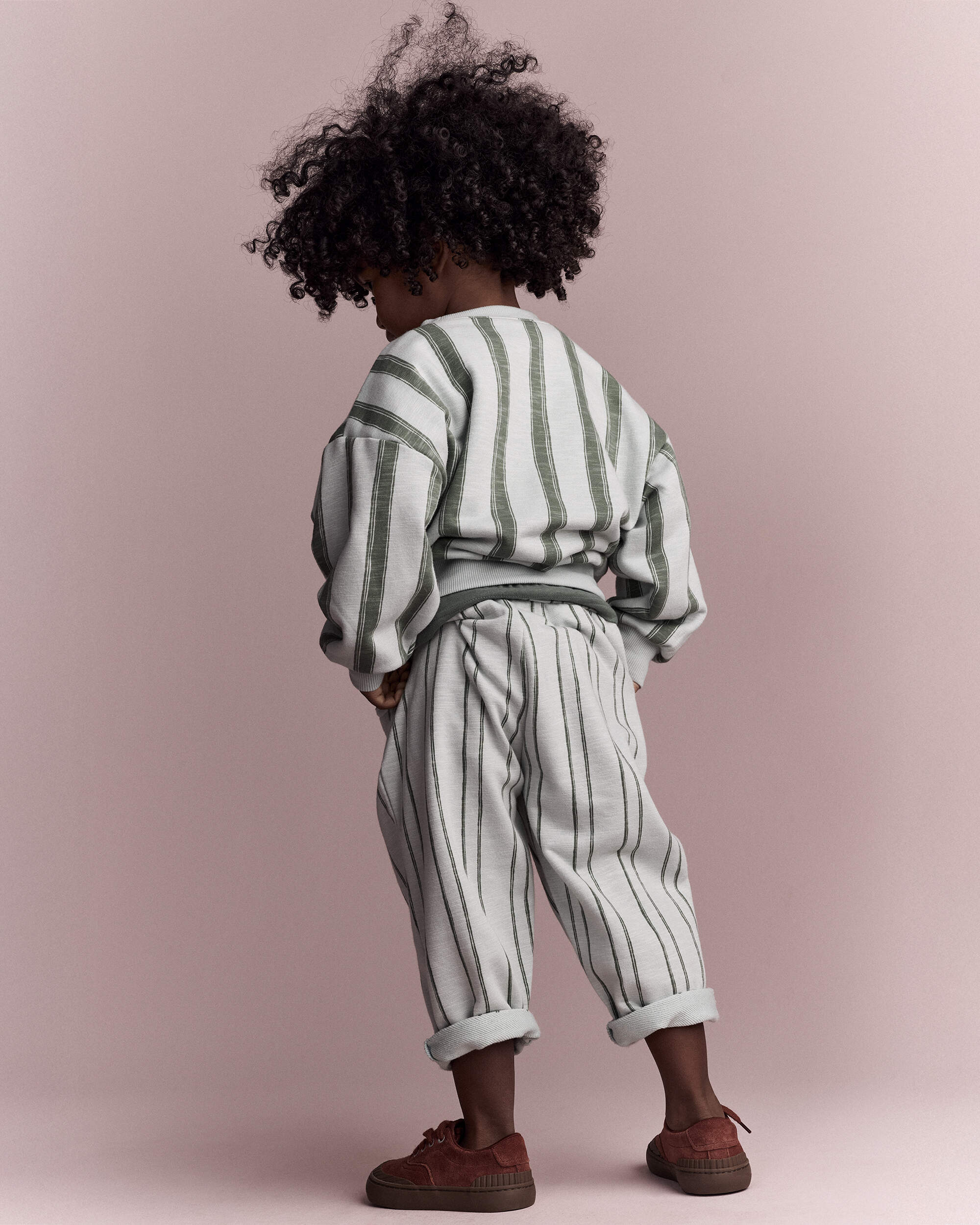 Toddler 'See Ya!' Striped Dolman-Sleeve Sweatshirt - Sage