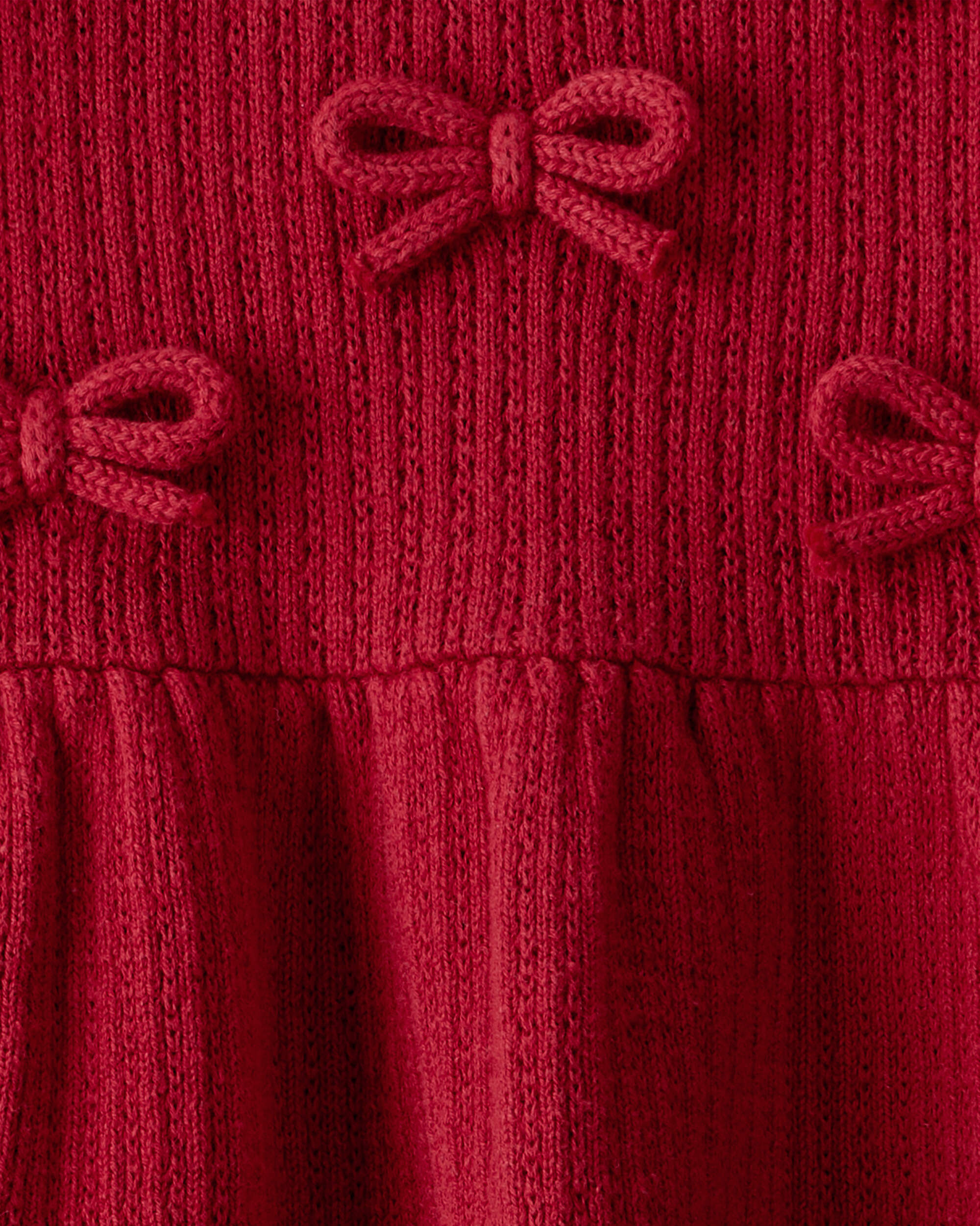 Baby Girl Organic Cotton Sweater Knit Dress