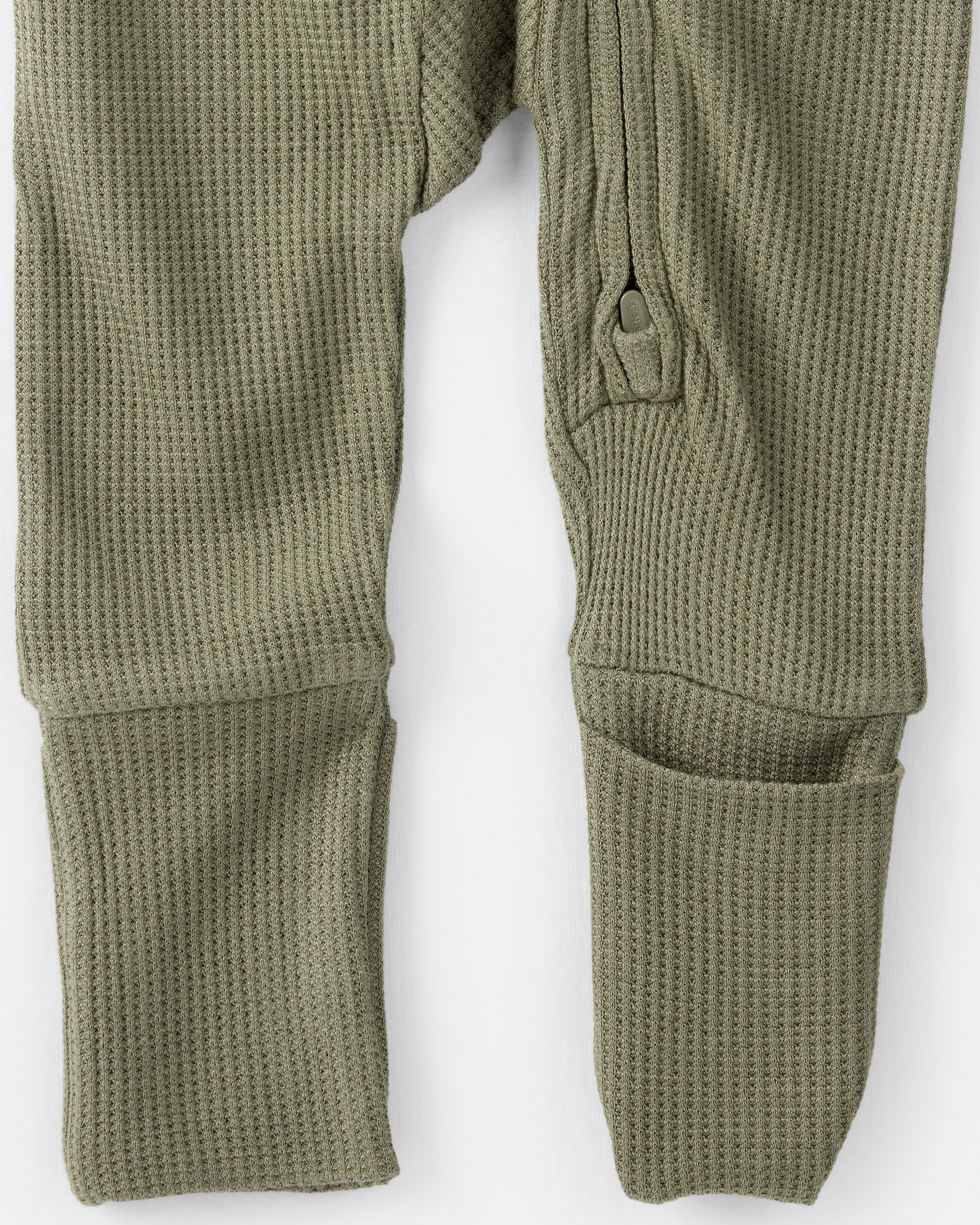 Baby Boy Solid 2-Way Zip PurelySoft Sleeper - Green