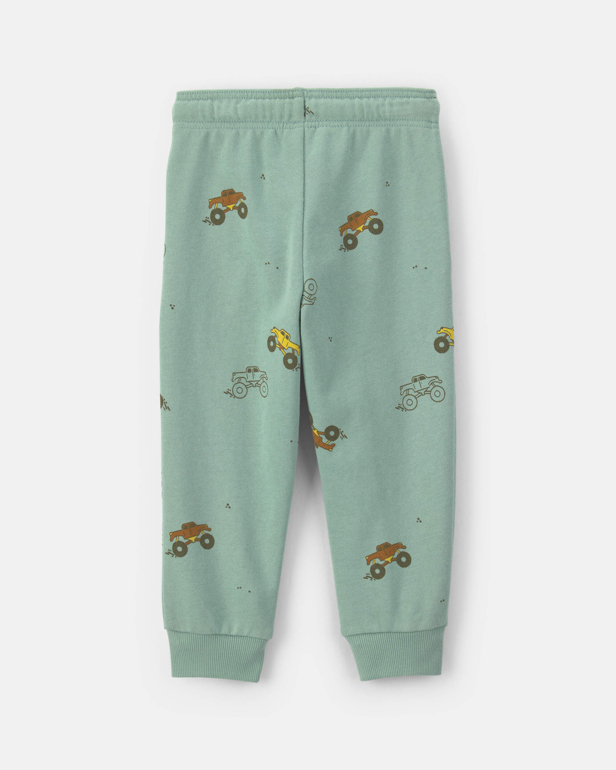 Toddler Boy Monster Truck Joggers - Green
