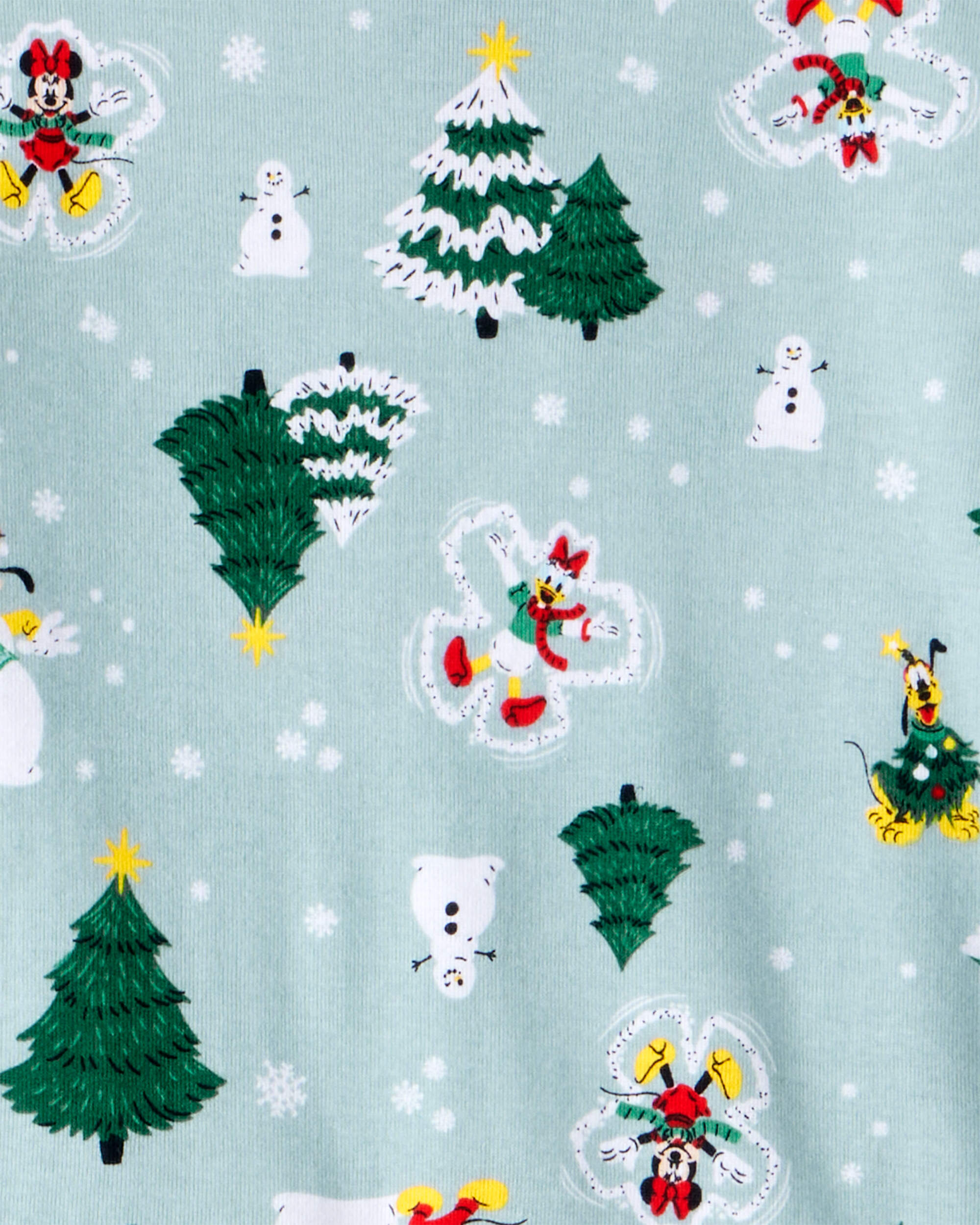 Kid Disney© Mickey Mouse 100% Cotton Long-Sleeve Snug Fit 2-Piece Pajamas - Blue