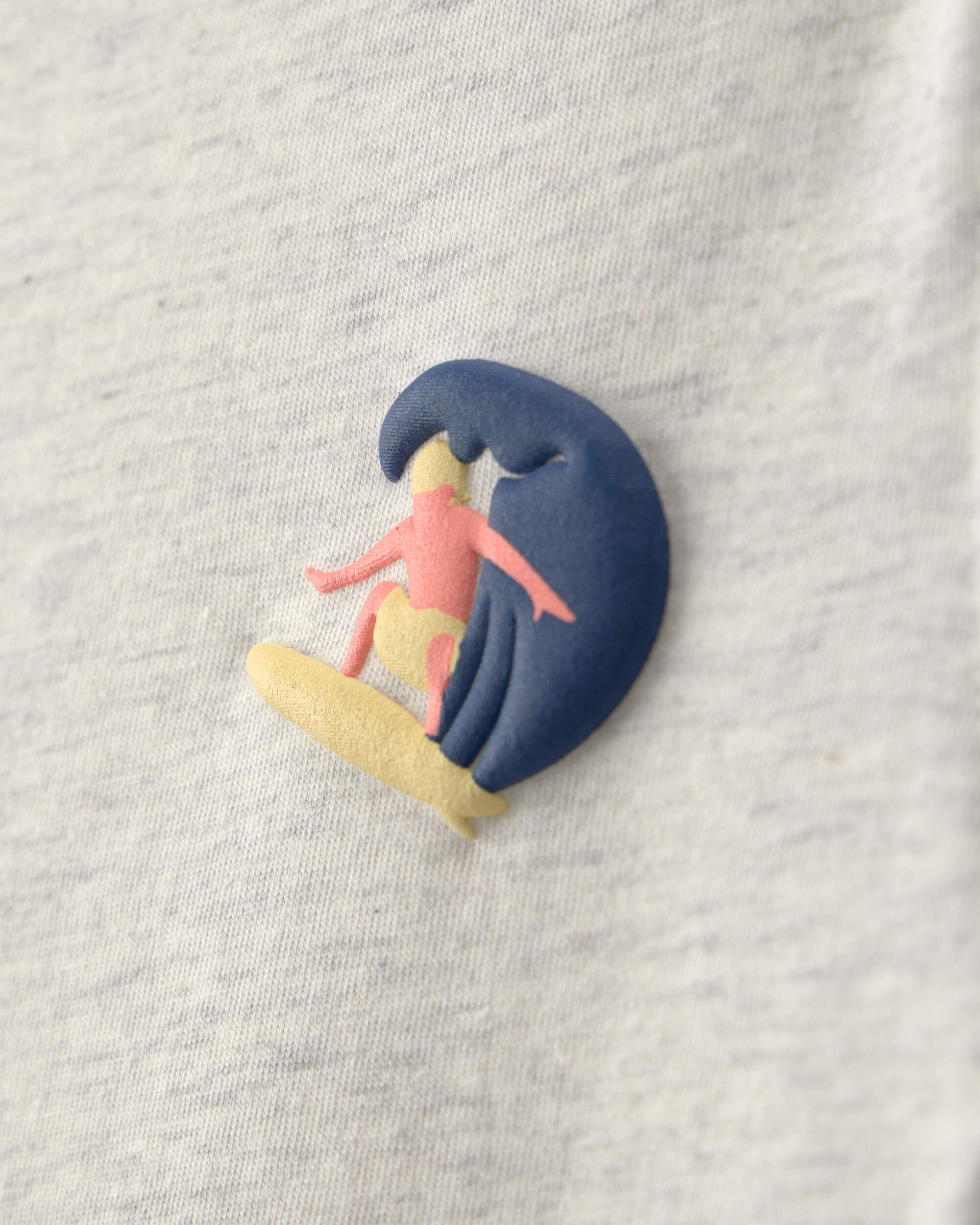 Toddler Boy Surfer Graphic Tee - Grey