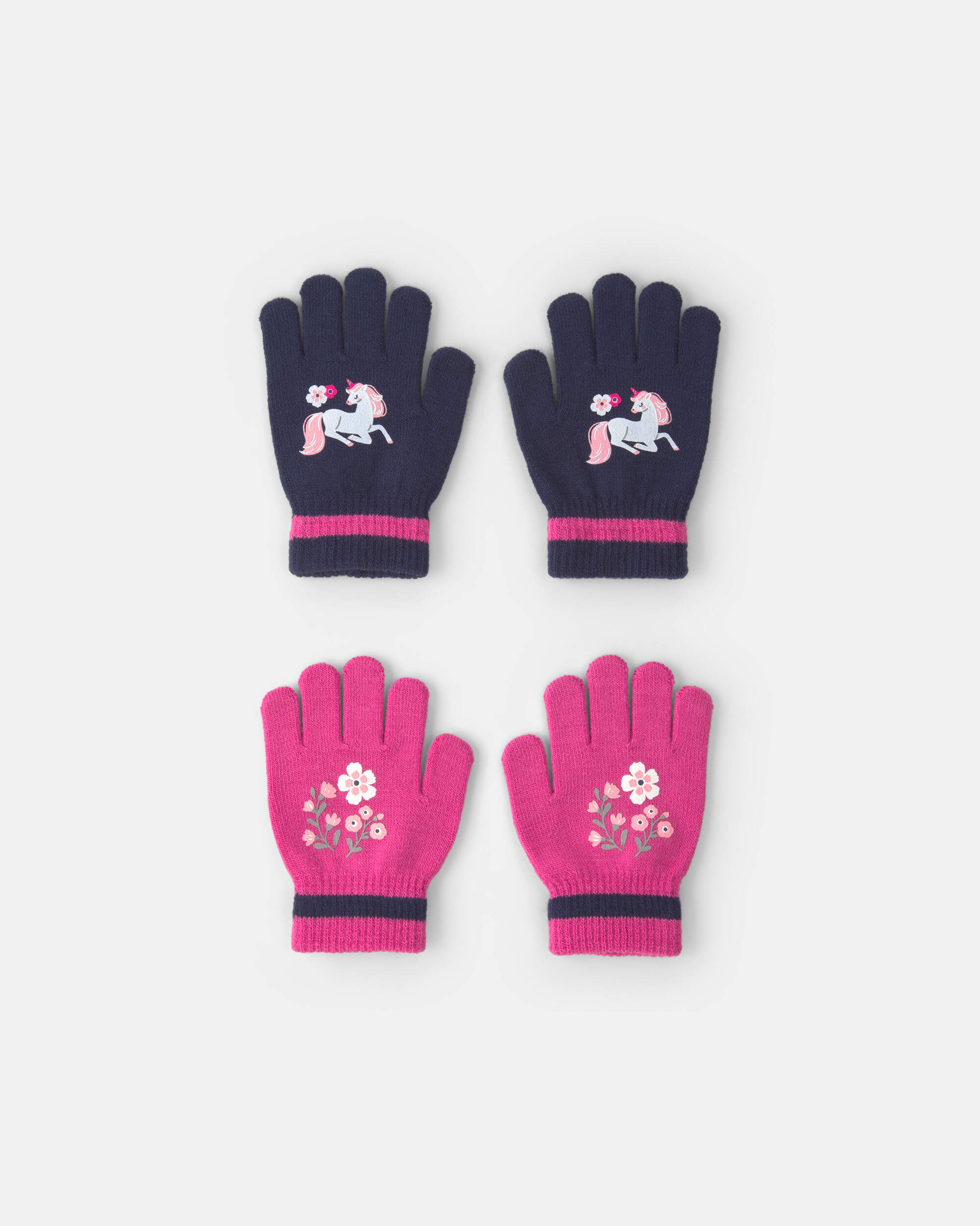 Girls Kombi 2pk Mini Gloves - Unicorn | Carter's Oshkosh Canada