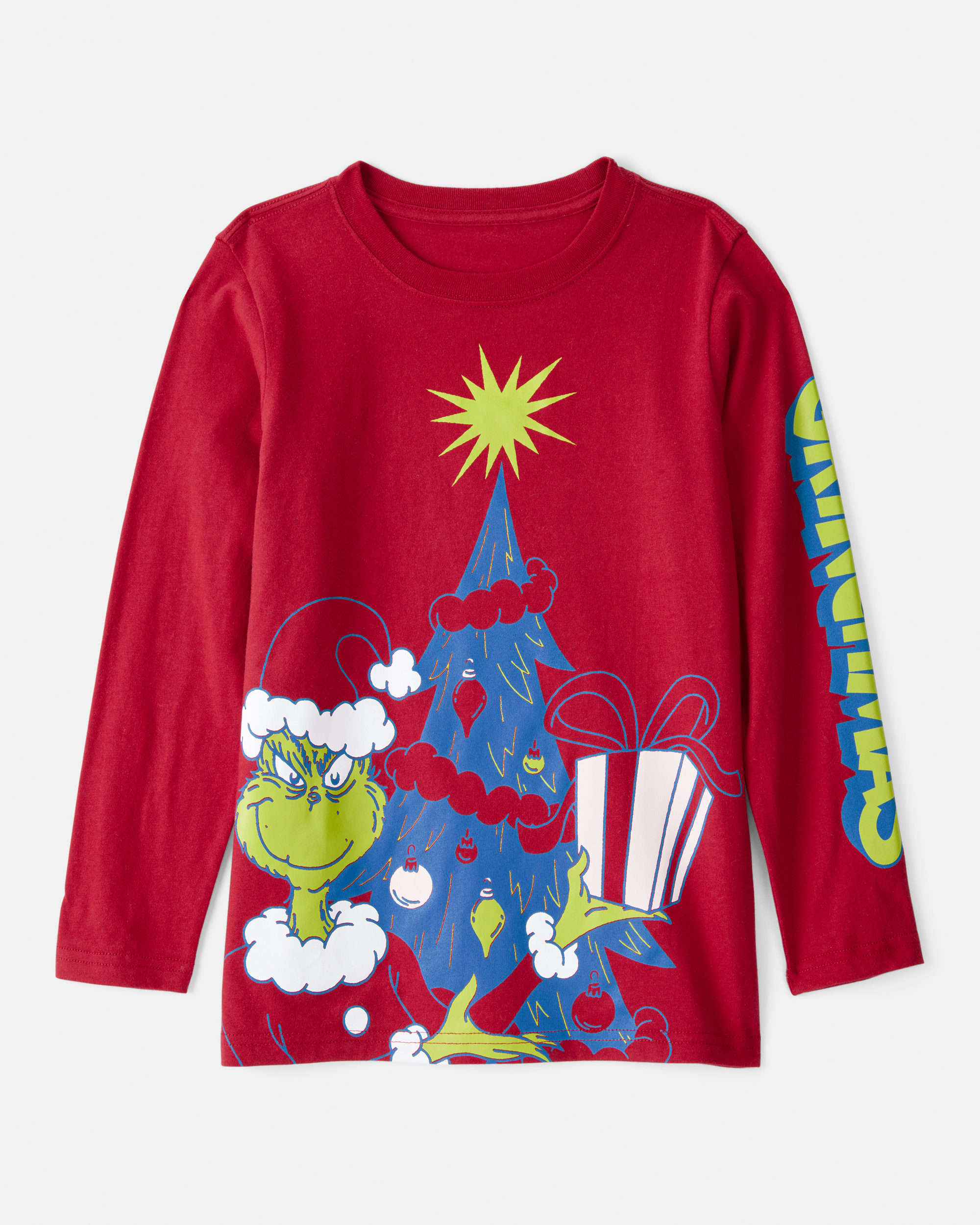 Kid Dr. Seuss™ The Grinch Long-Sleeve Graphic Tee - Red