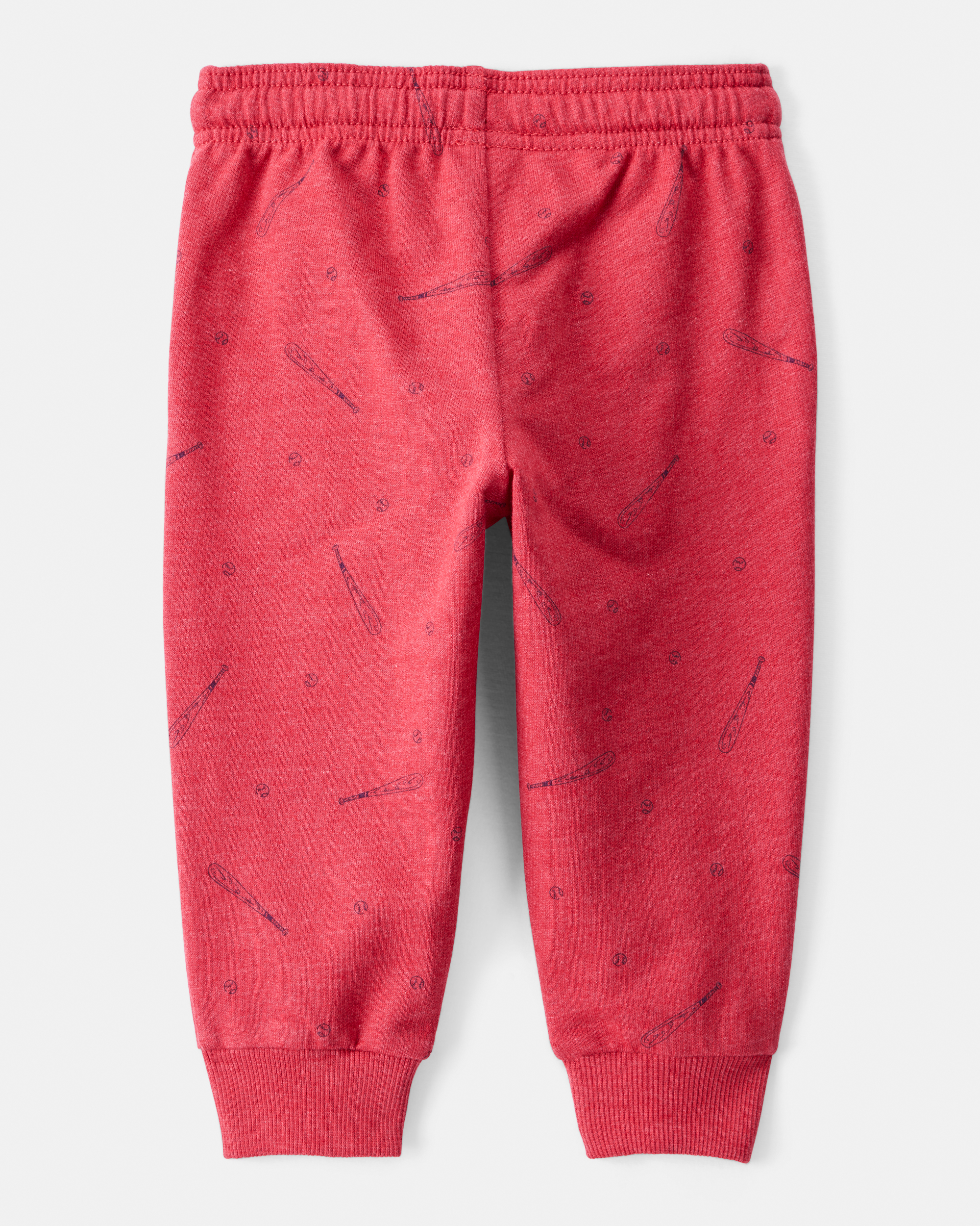Baby Boy Baseball French Terry Jogger - Red