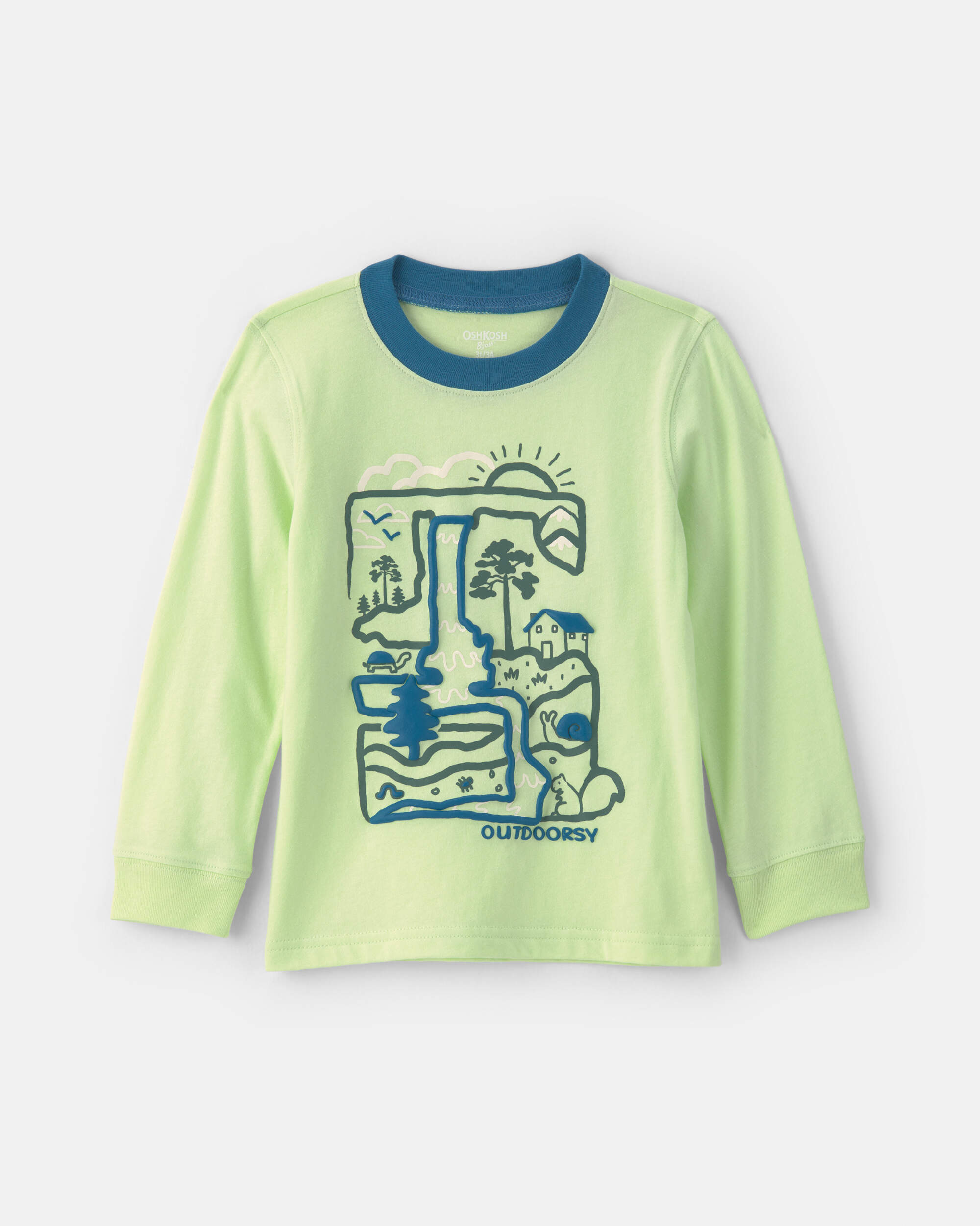 Toddler Boy 'Outdoorsy' Long-Sleeve Graphic Tee - Green