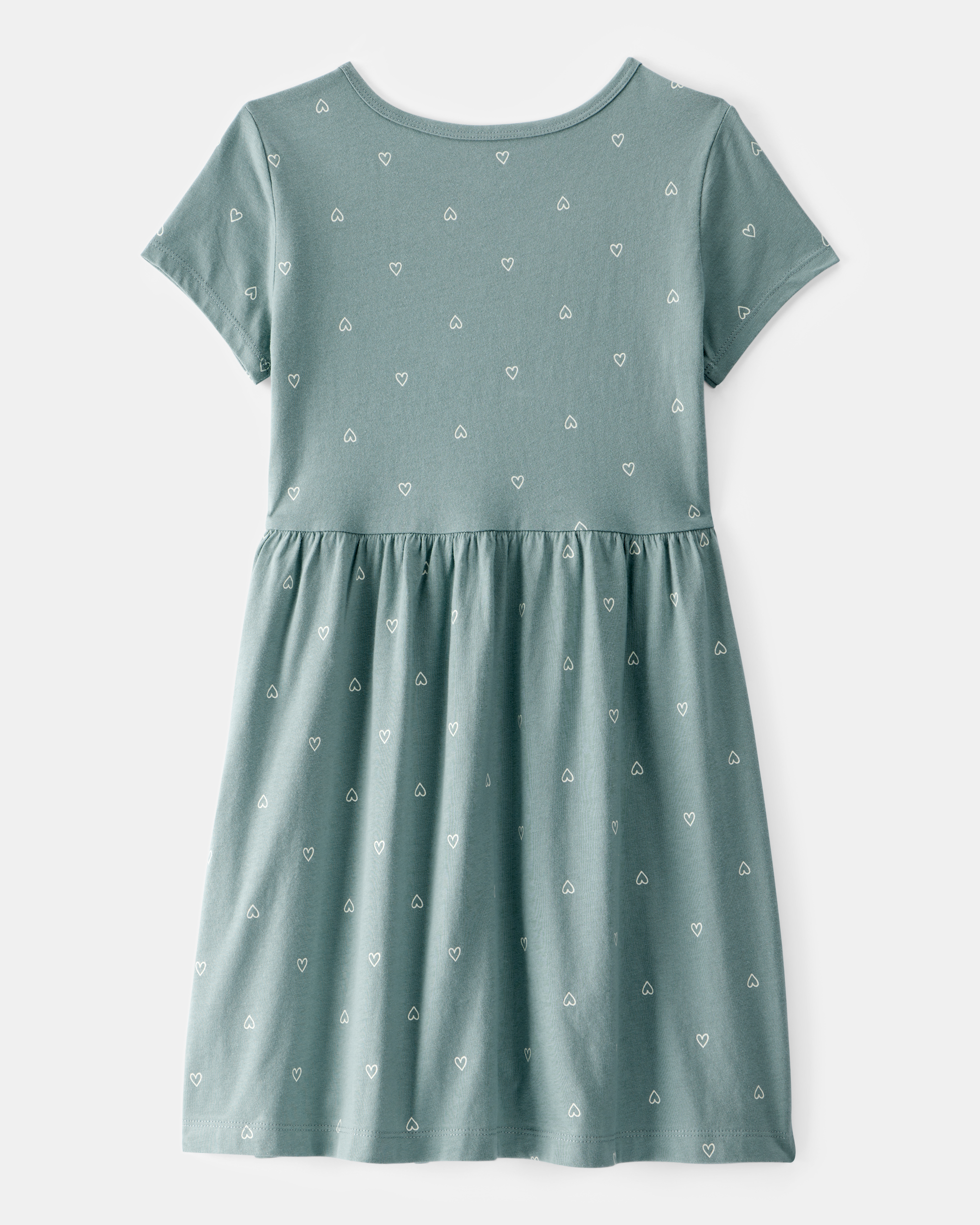 Girls Heart Print Dress