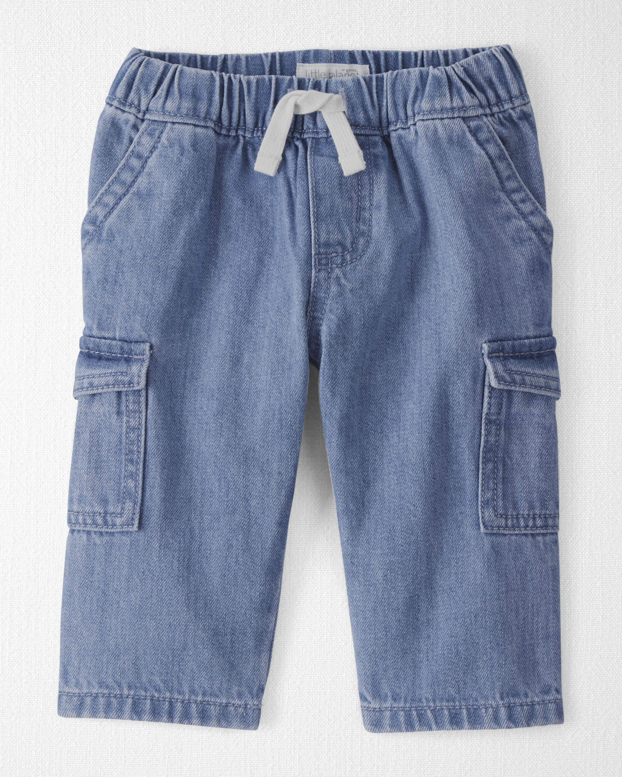 Baby Organic Cotton Denim Cargo Pants